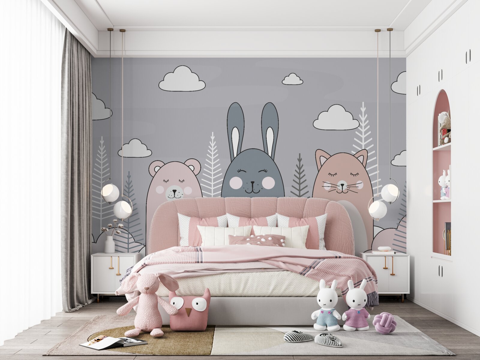 Fotobehang een hecht team