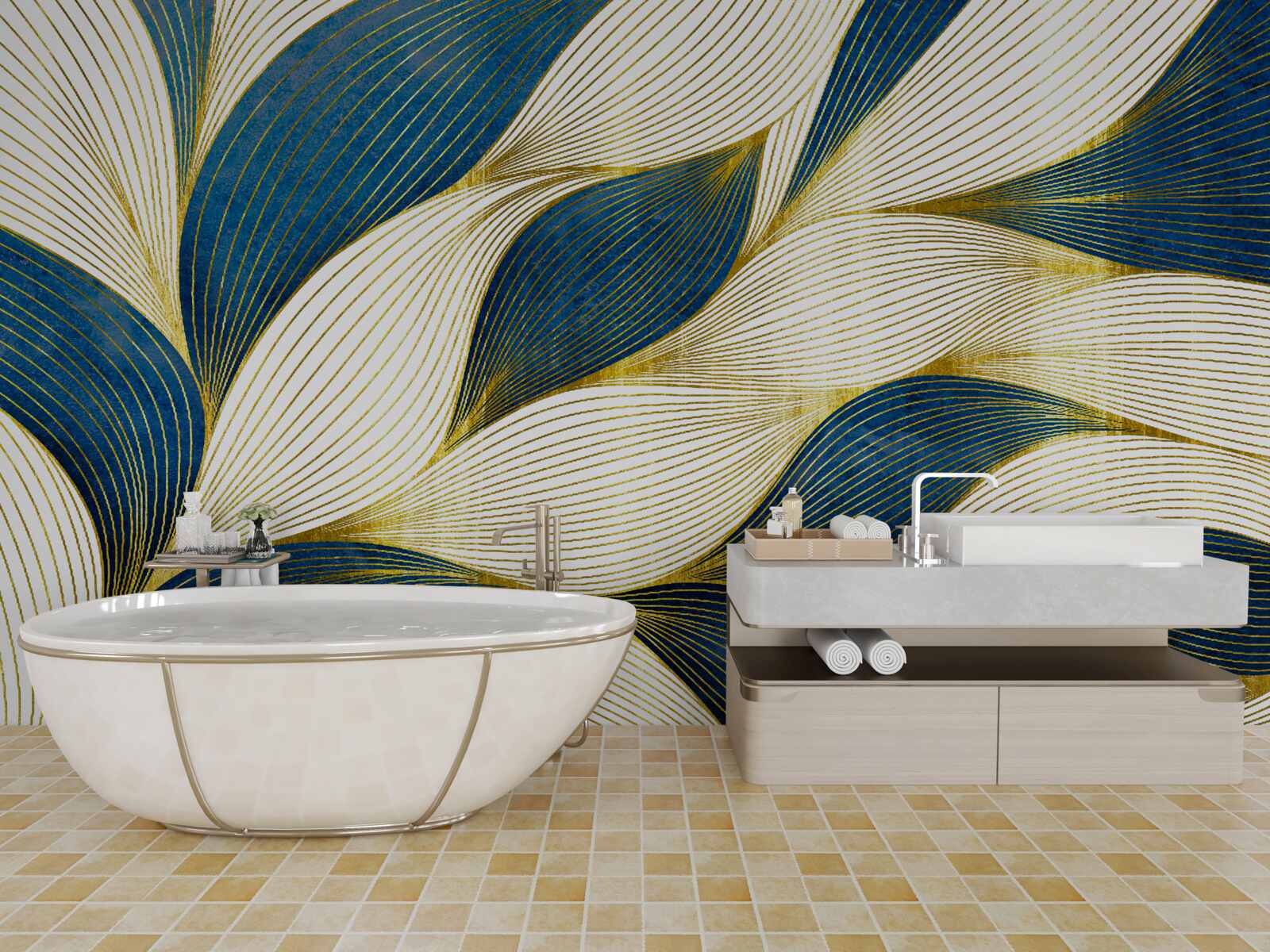 Fotobehang abstracte strepen