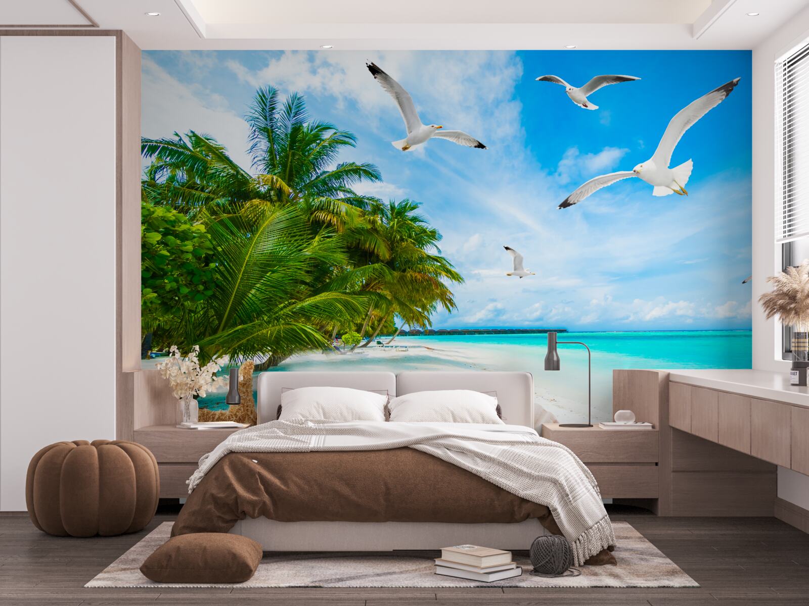 Fotobehang kalme tropische kust