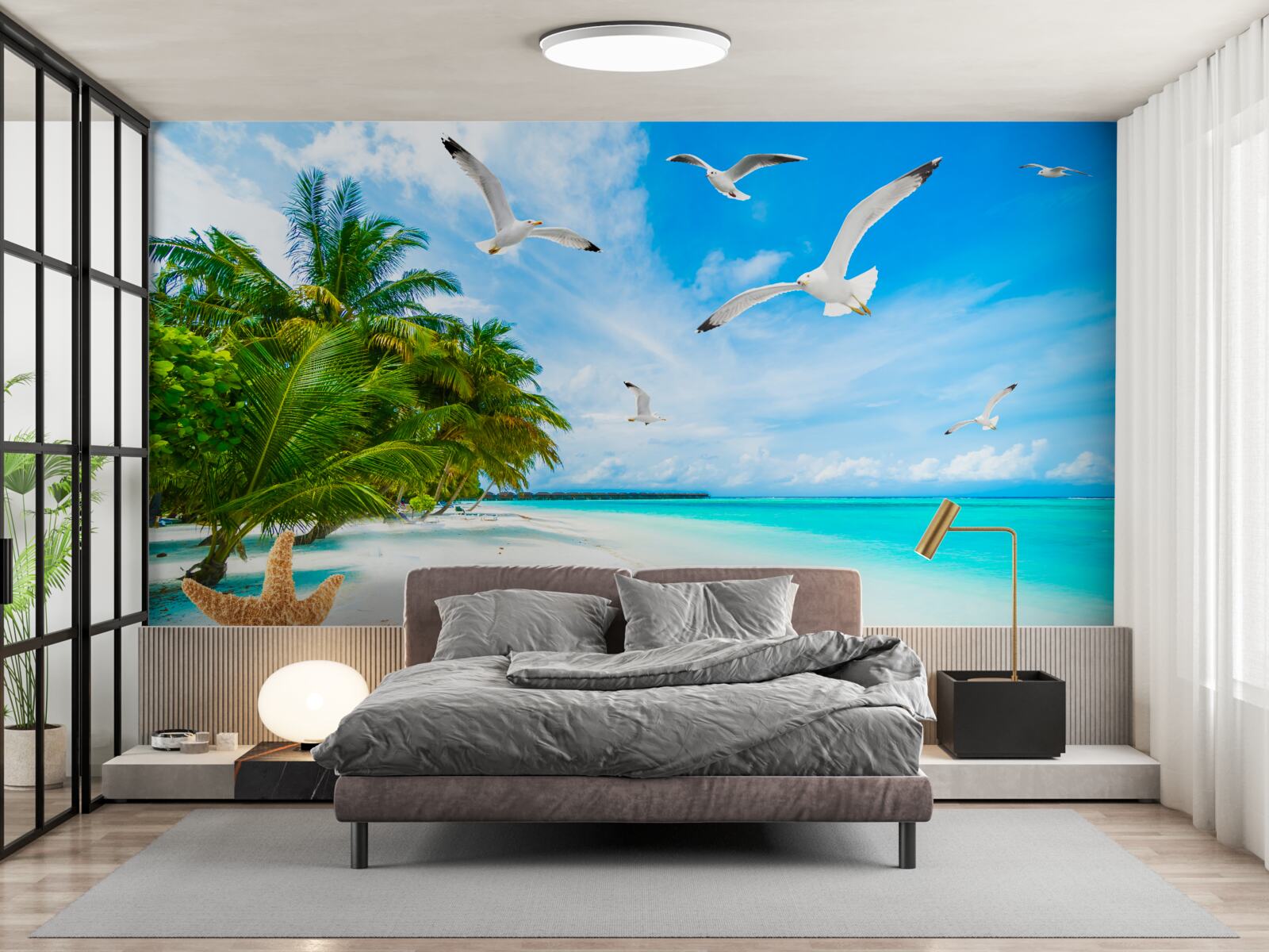 Fotobehang kalme tropische kust