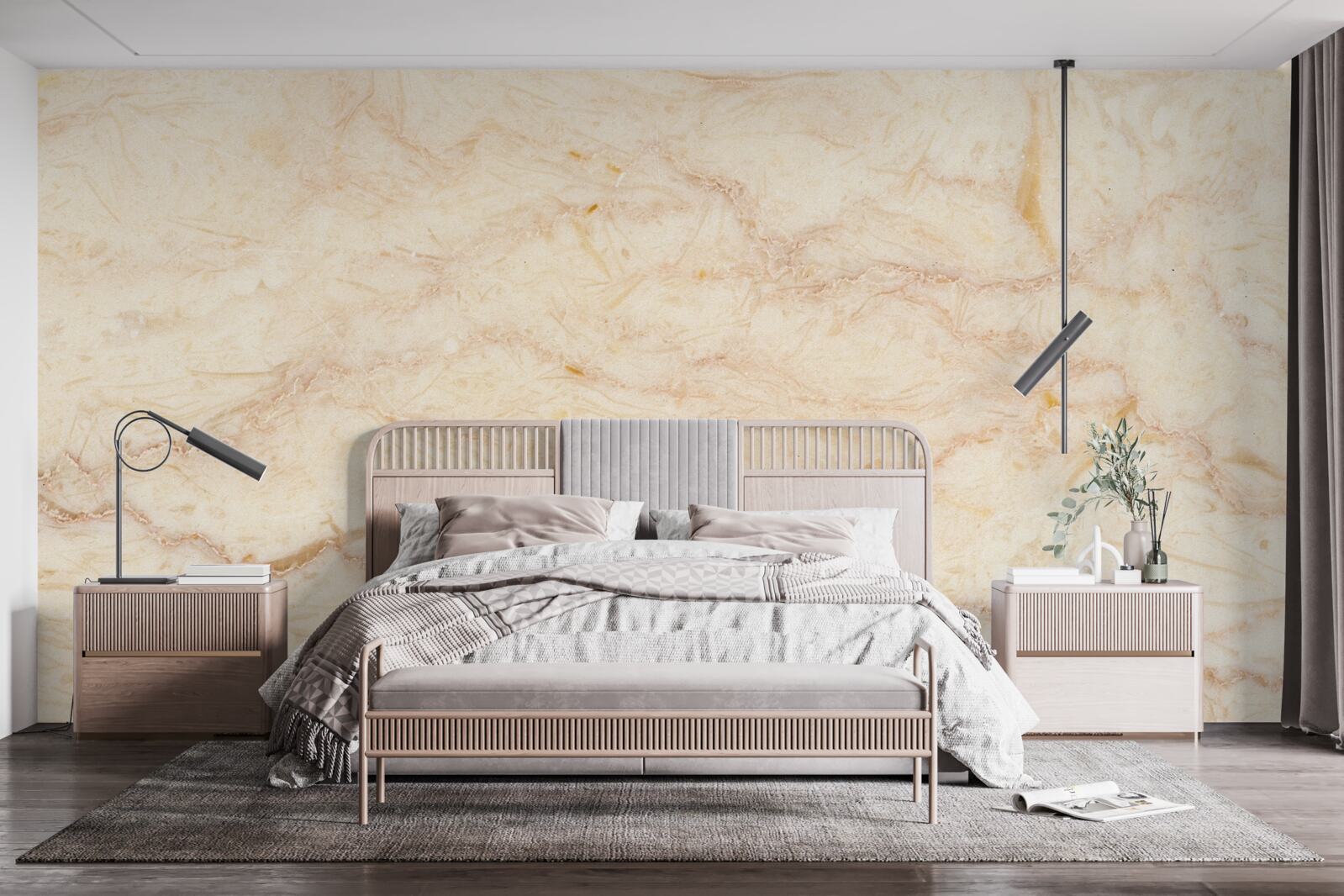 Fotobehang wind die zand naar het veld draagt