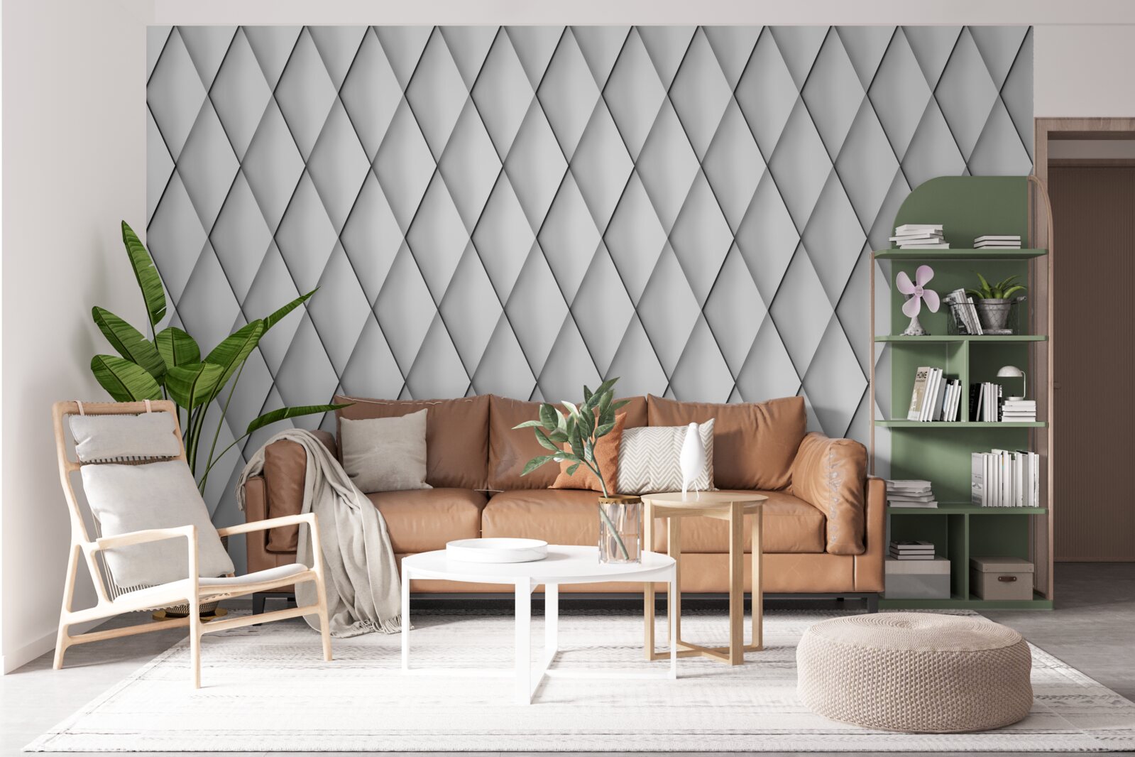 Fotobehang gladde diamanten