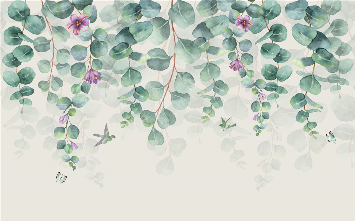 Fotobehang bloeiende eucalyptus