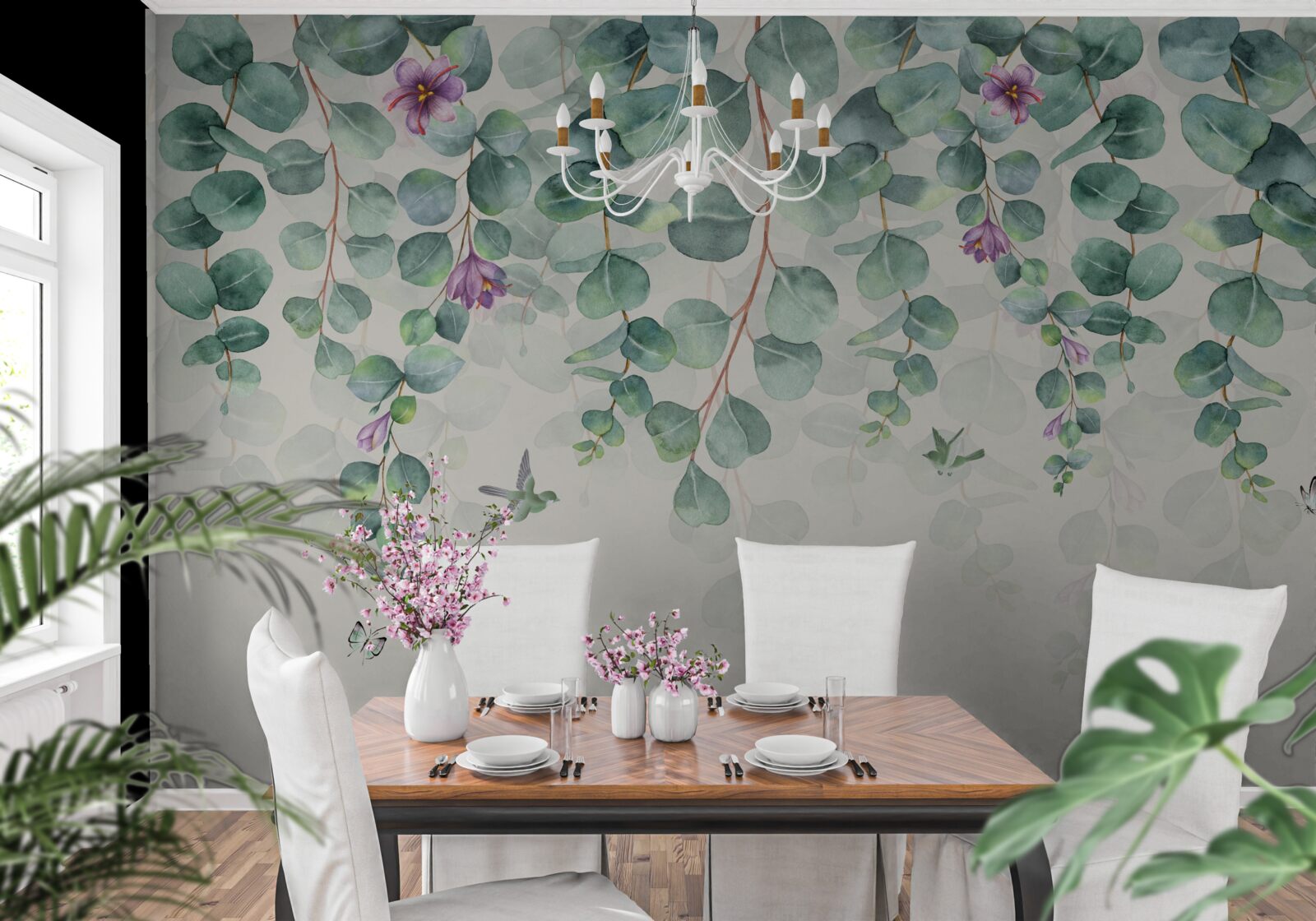 Fotobehang bloeiende eucalyptus