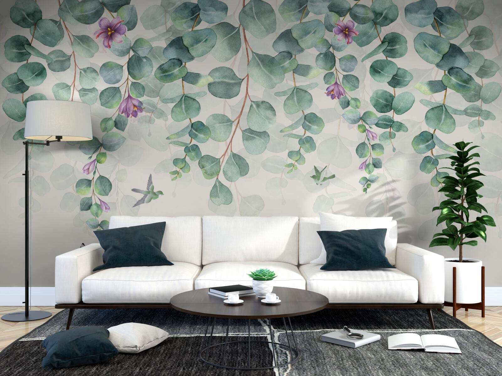 Fotobehang bloeiende eucalyptus