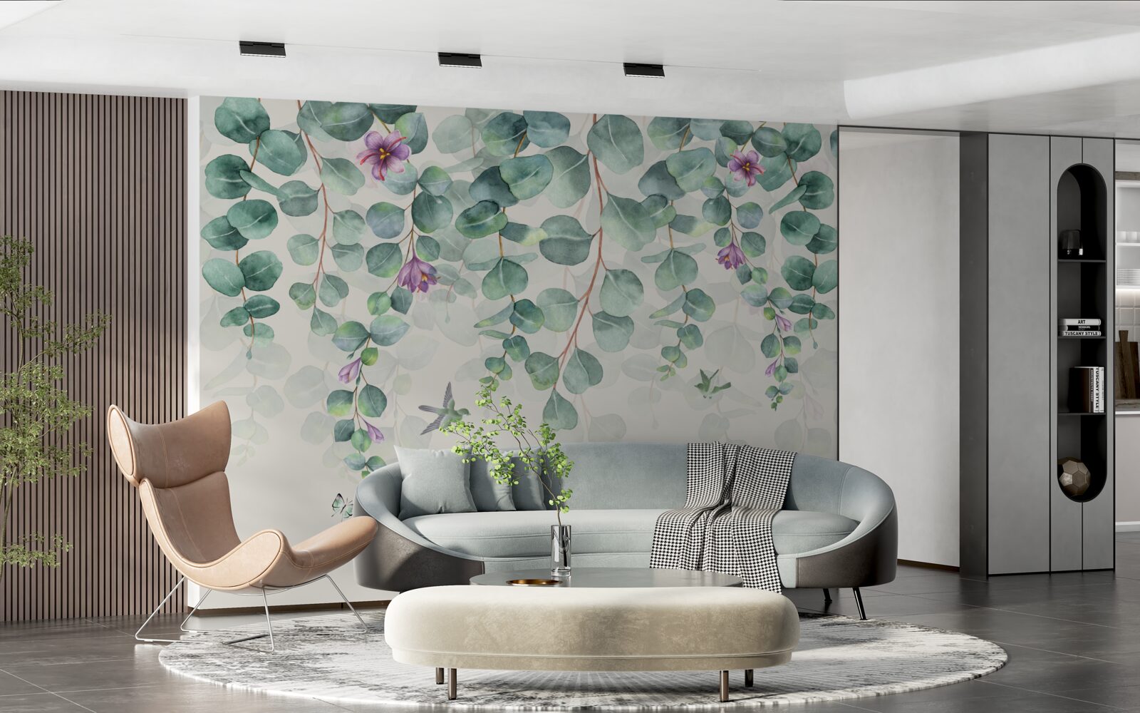 Fotobehang bloeiende eucalyptus