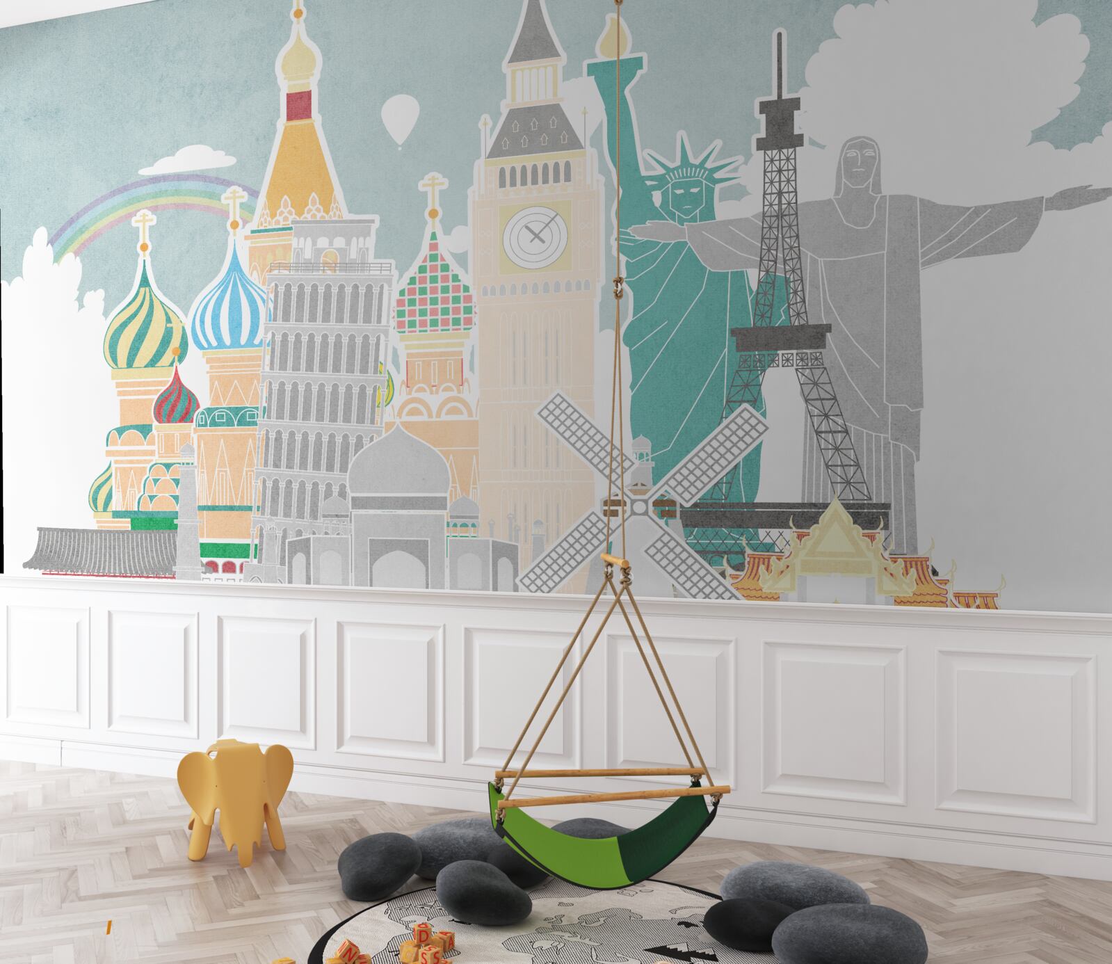 Fotobehang wereldberoemde sites