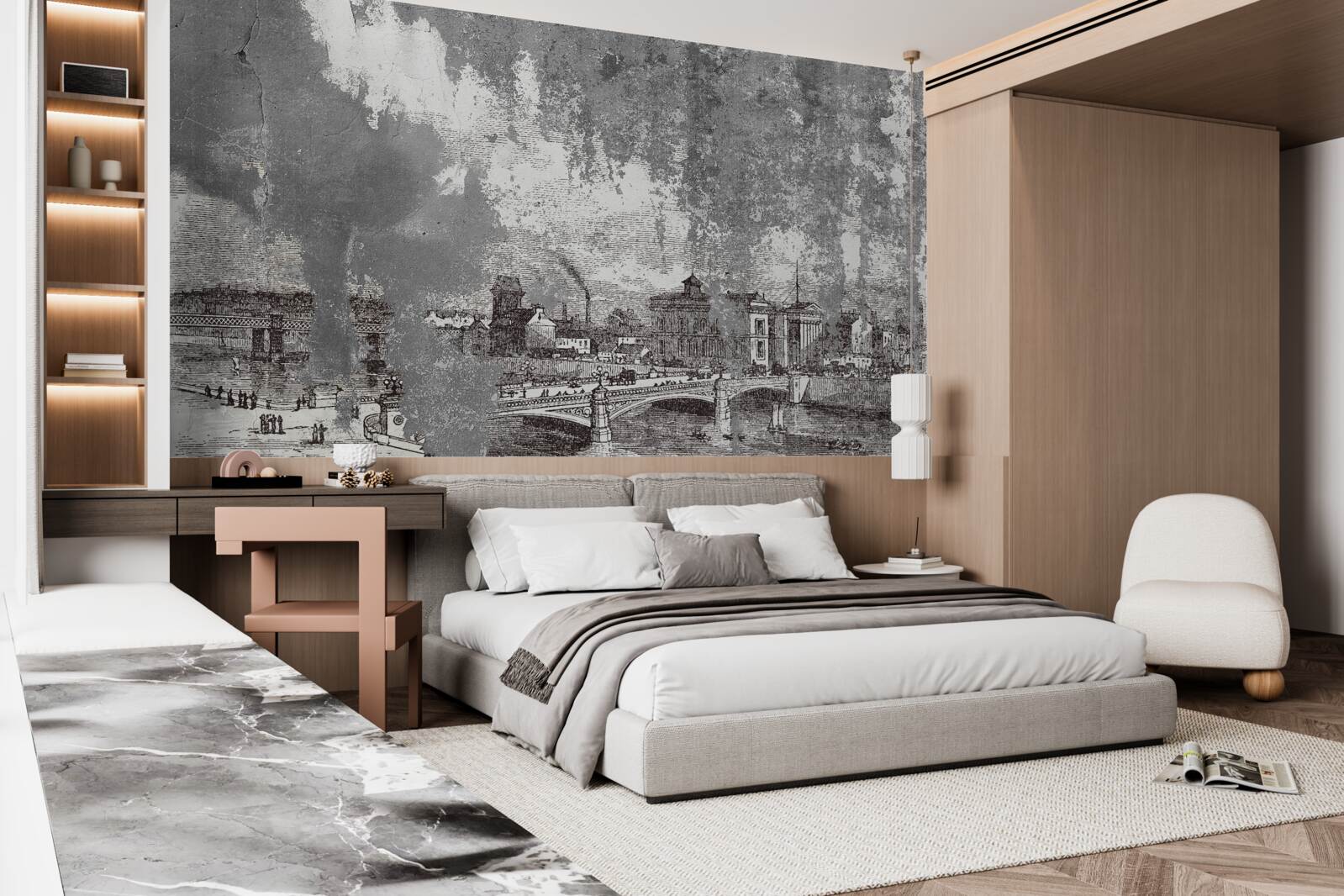 Fotobehang architectuur van de oude stad