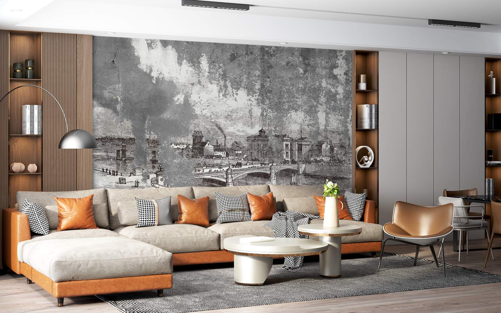 Fotobehang architectuur van de oude stad