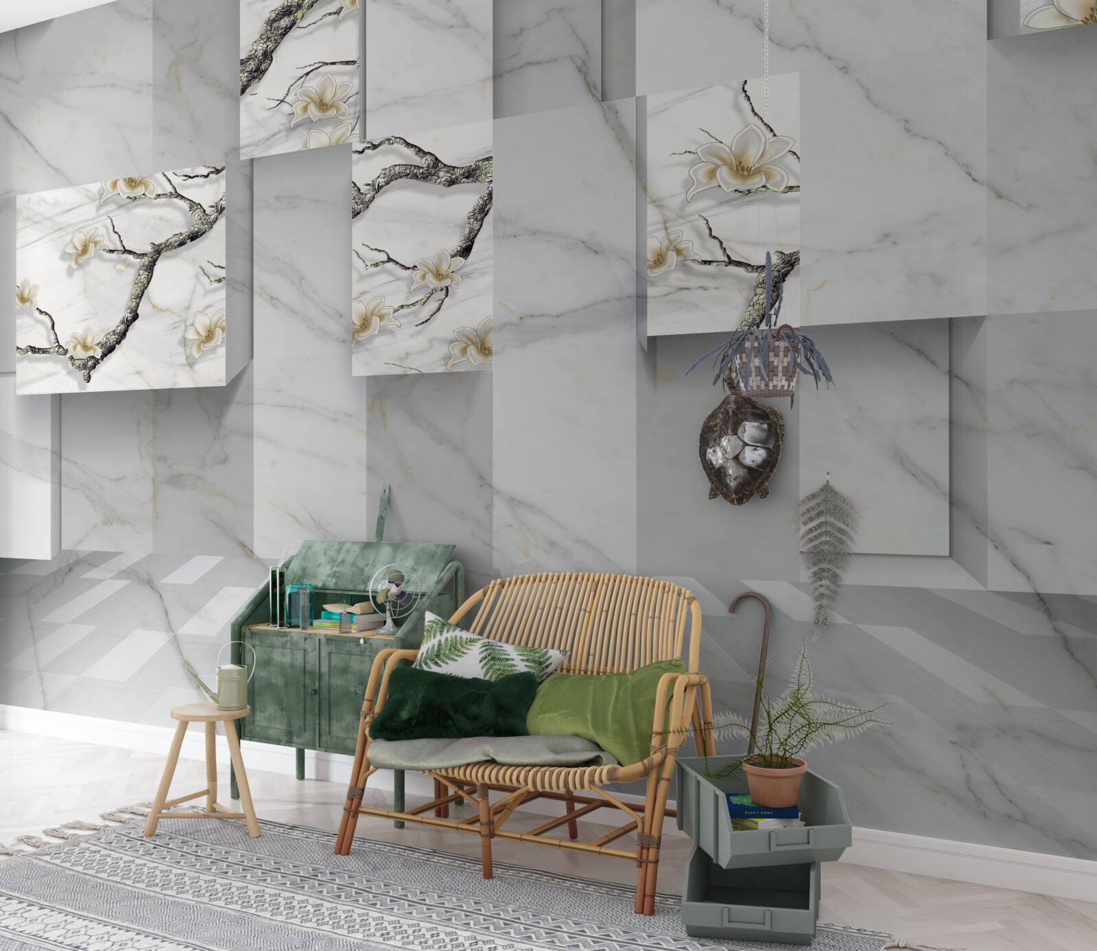 Fotobehang samengestelde beelden