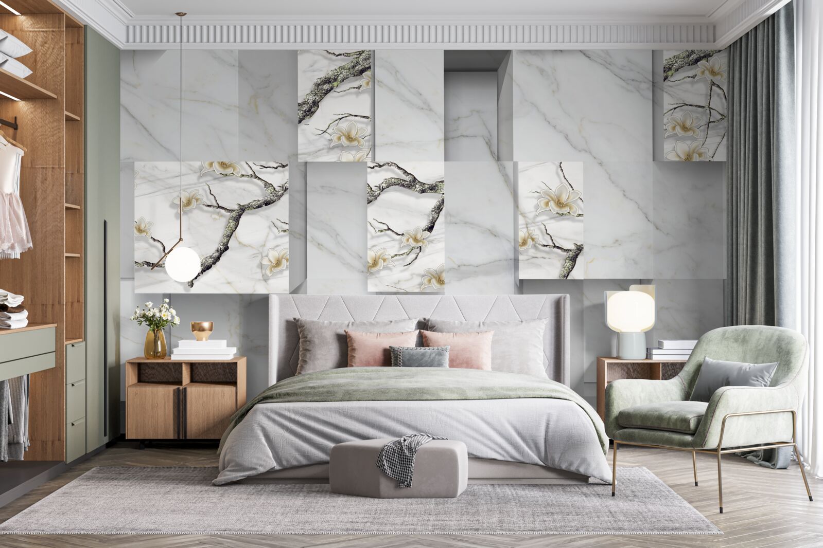 Fotobehang samengestelde beelden