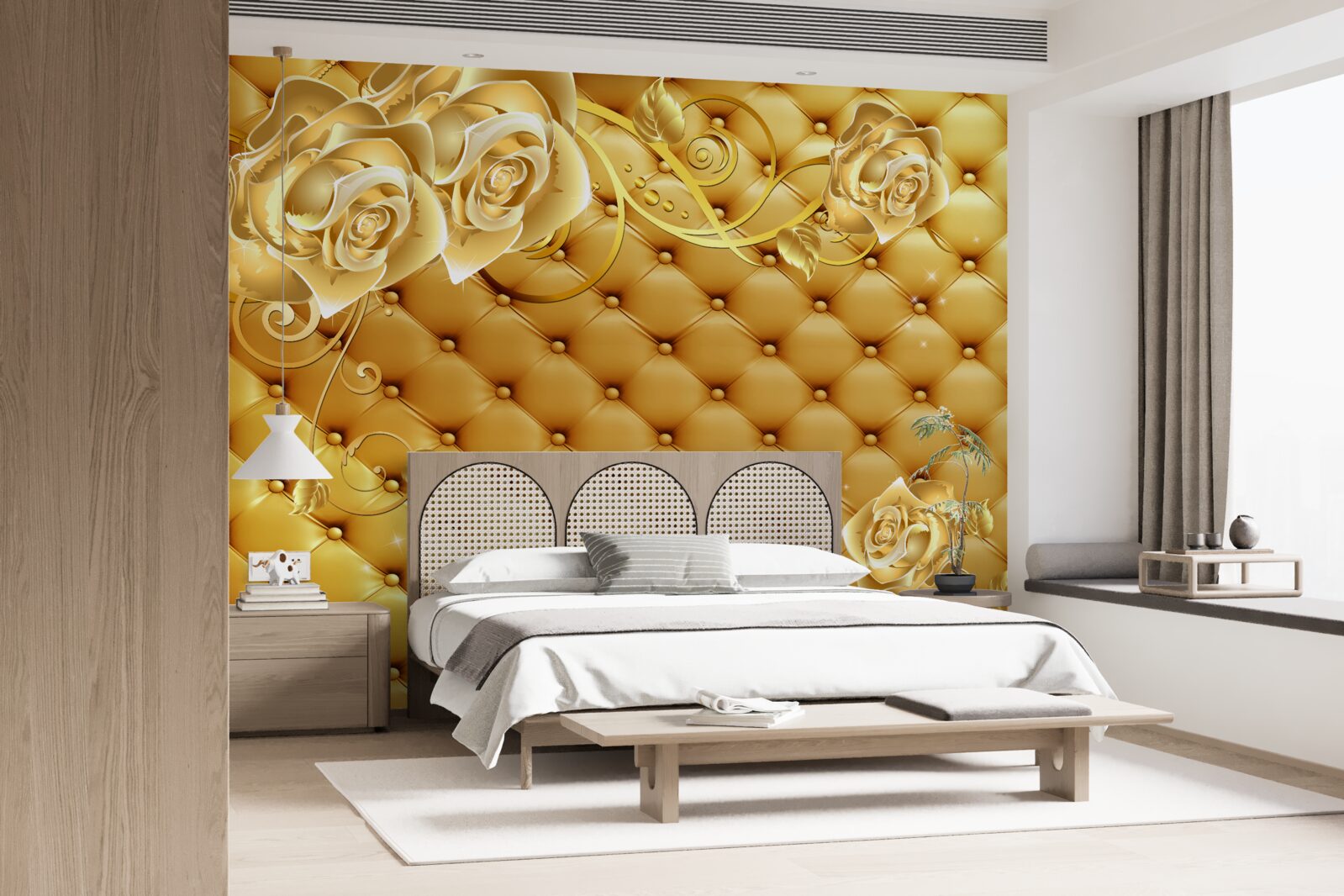 Fotobehang textuur van materie en tinten