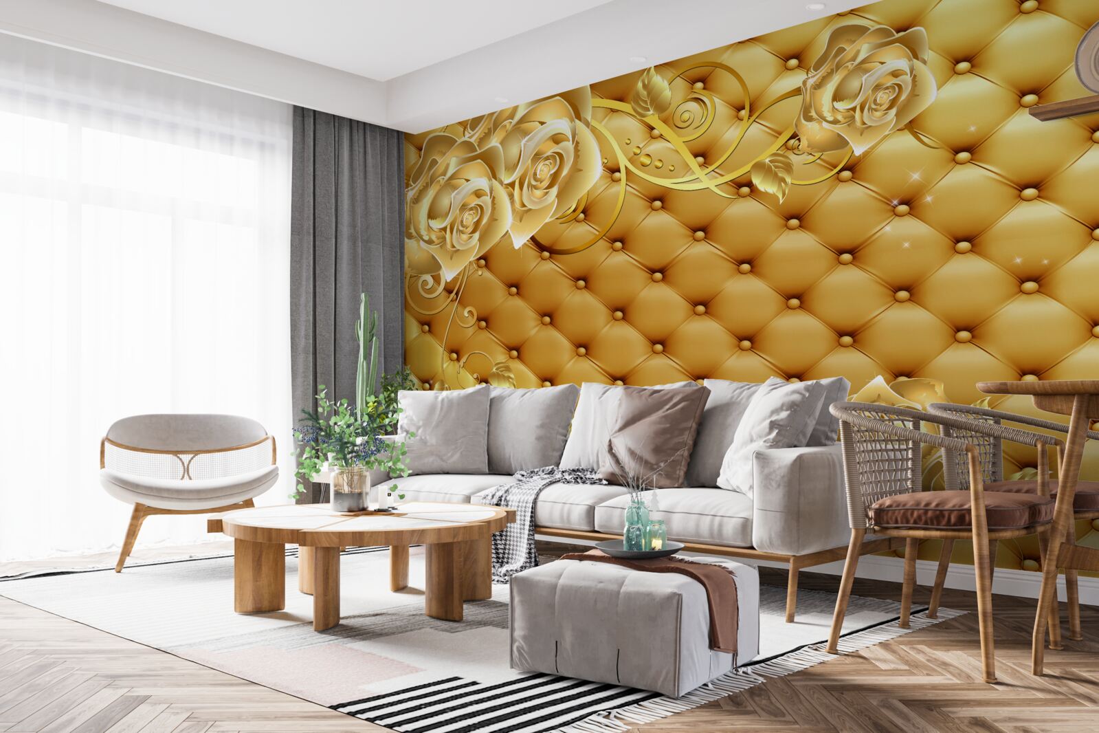 Fotobehang textuur van materie en tinten