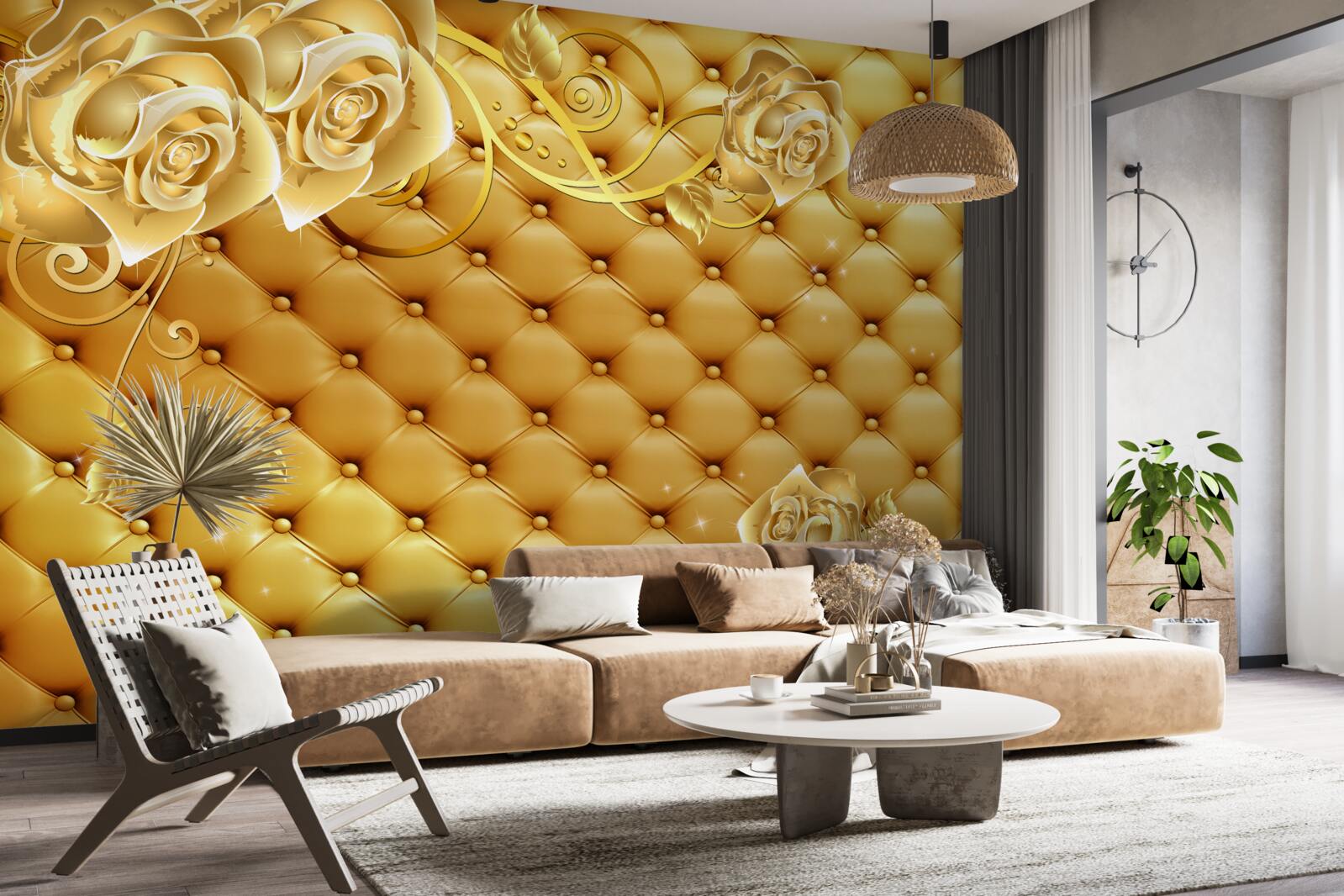 Fotobehang textuur van materie en tinten