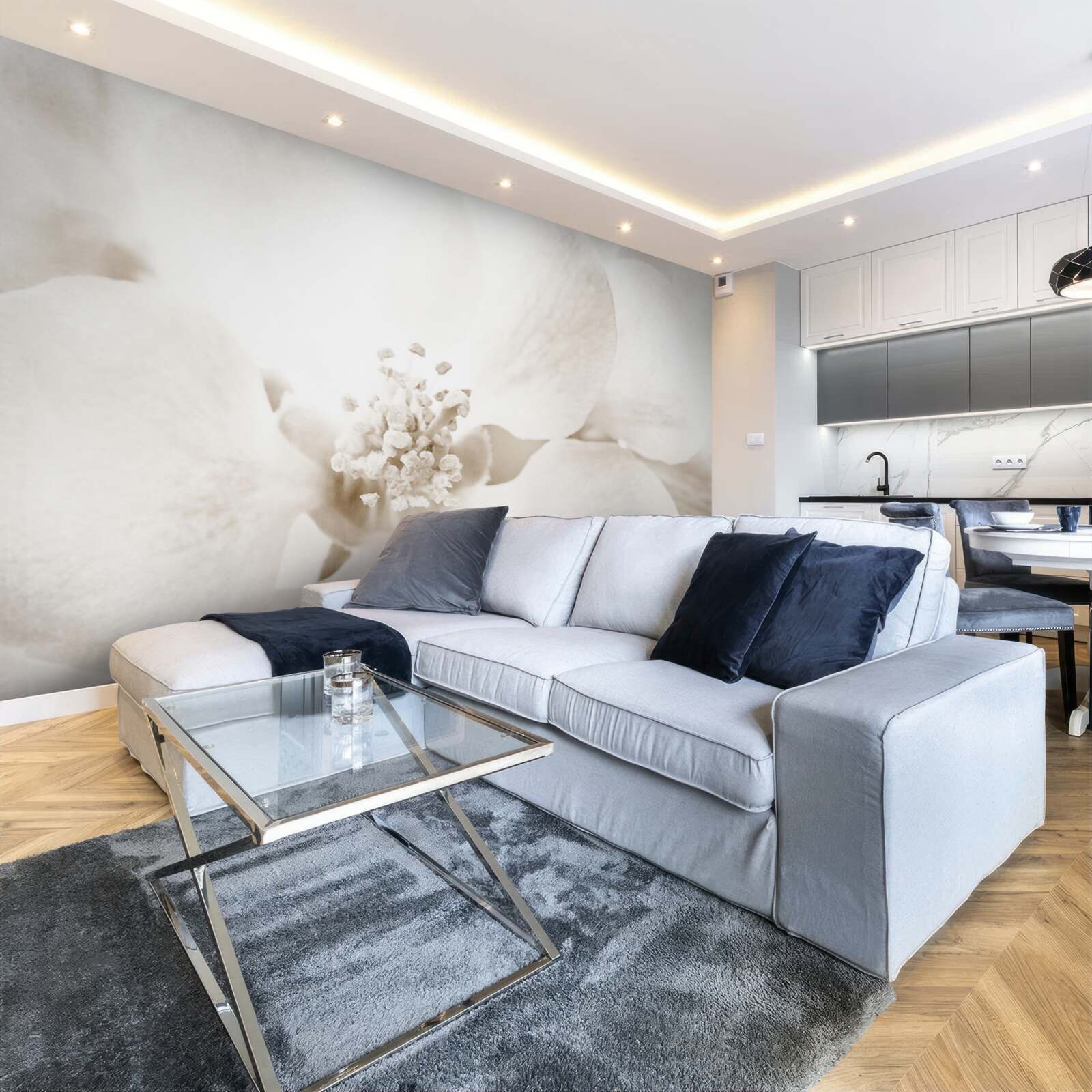 Fotobehang grote delicate orchidee knop