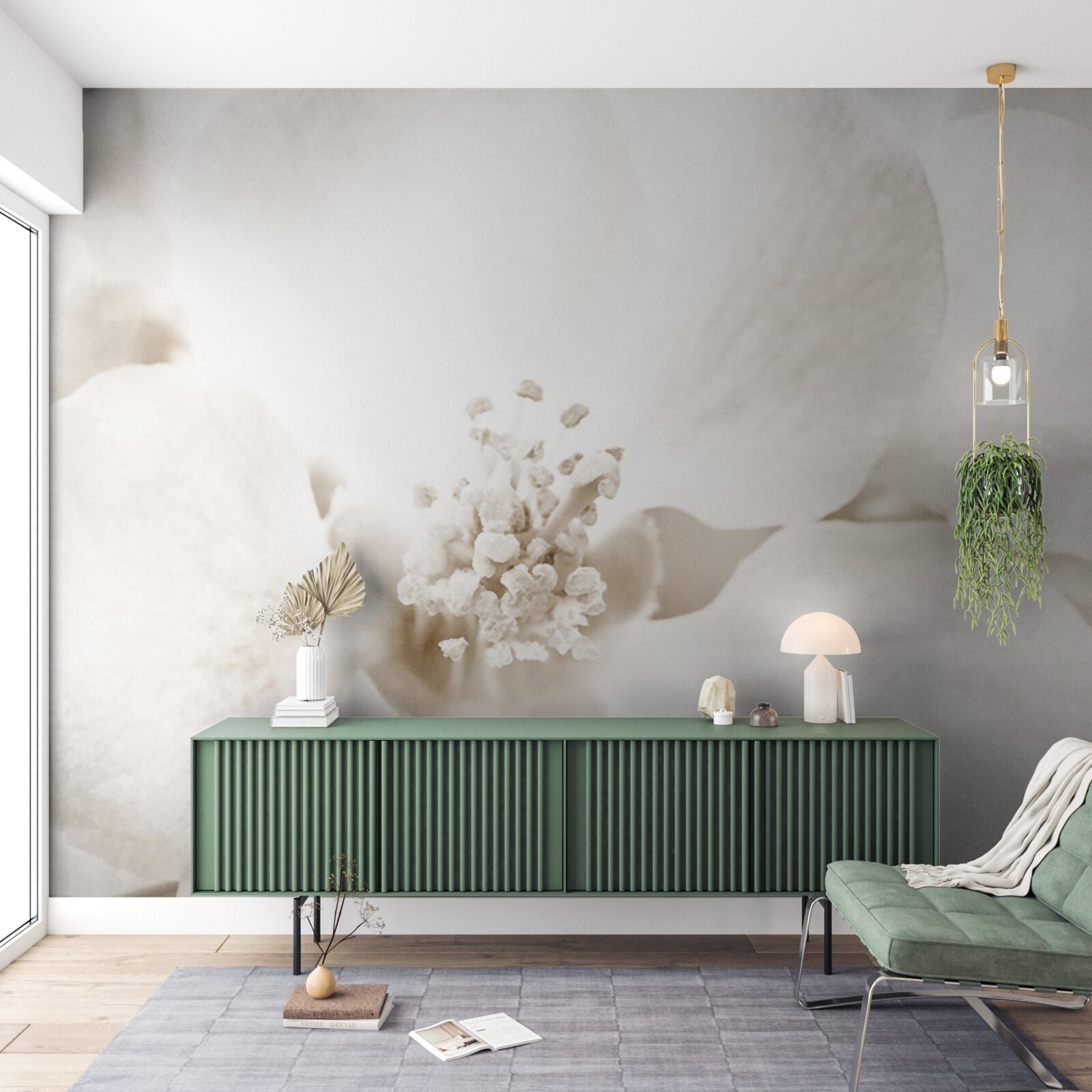 Fotobehang grote delicate orchidee knop