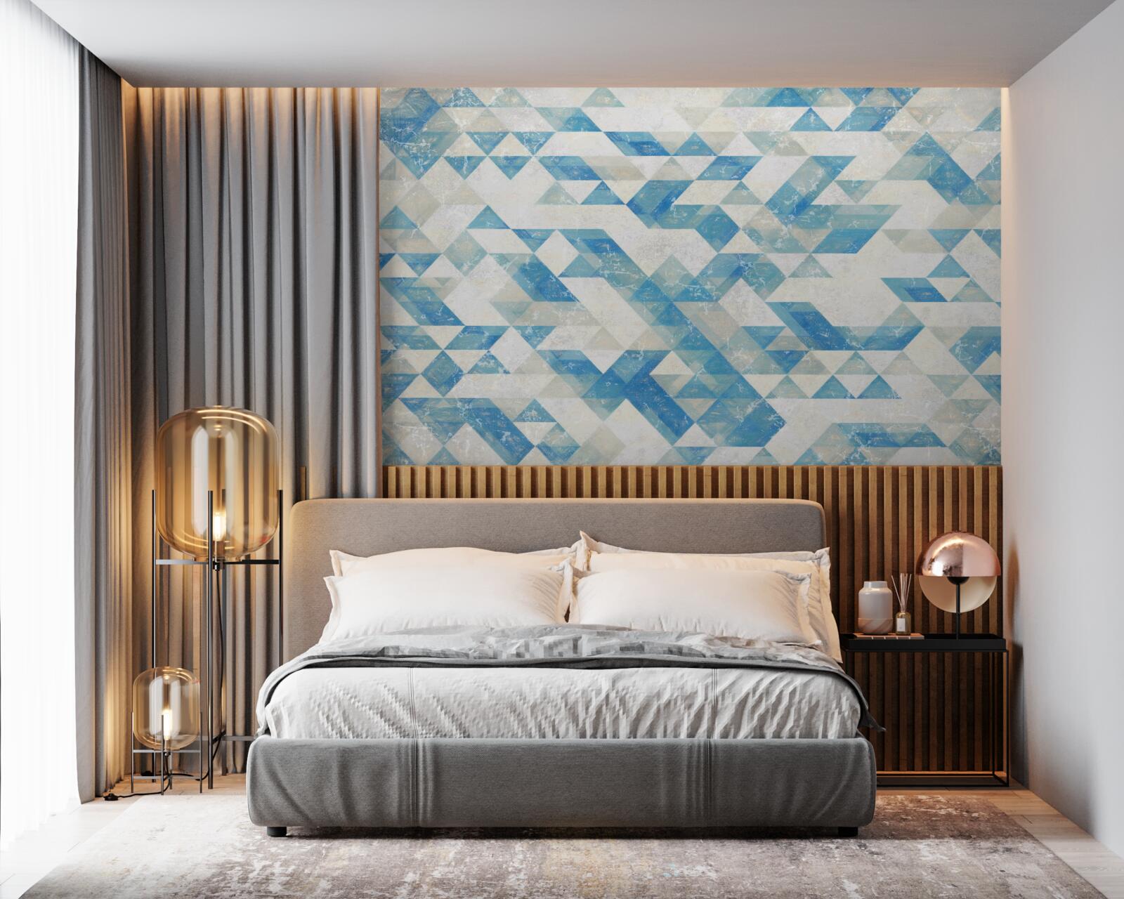 Fotobehang geometrische vormen in abstractie