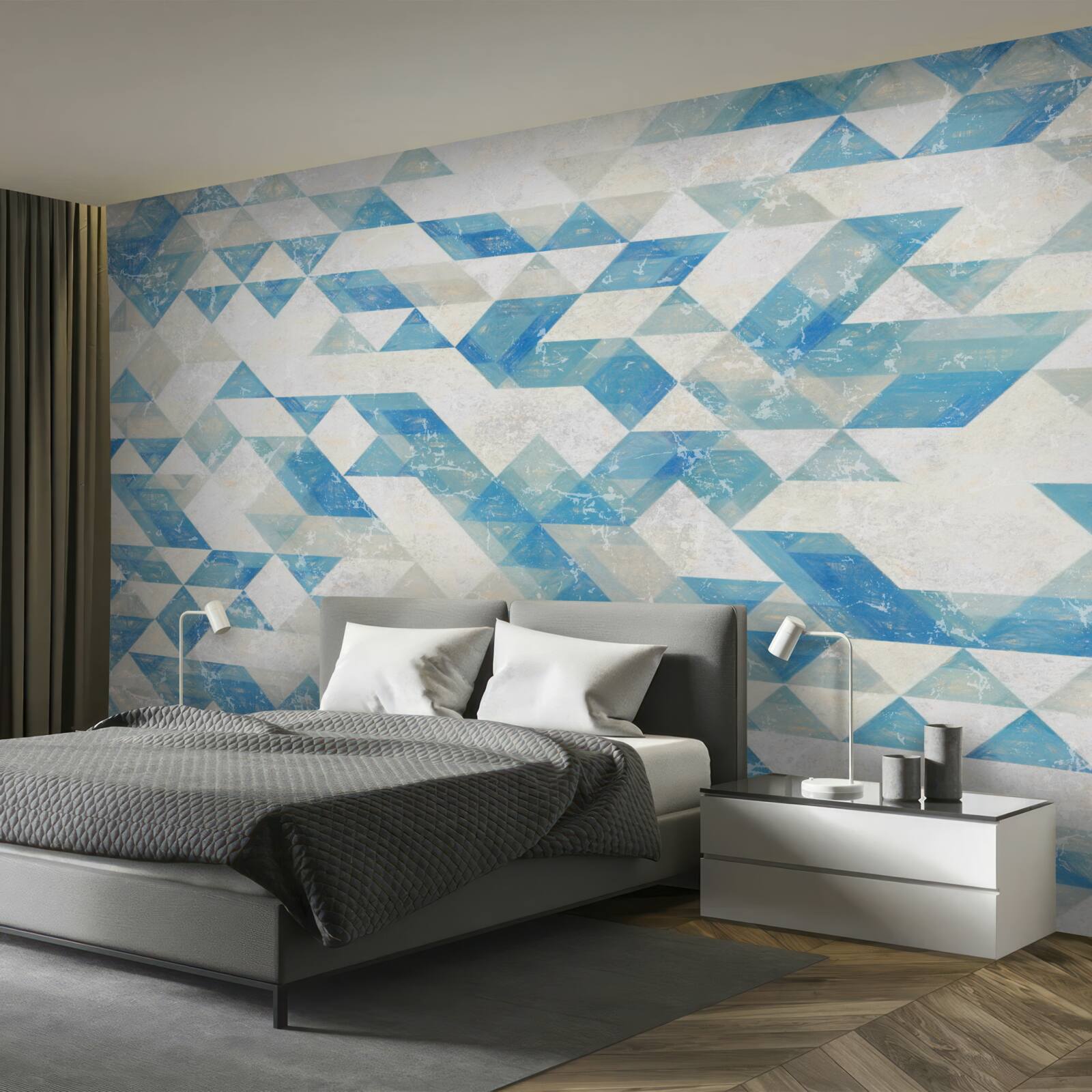 Fotobehang geometrische vormen in abstractie