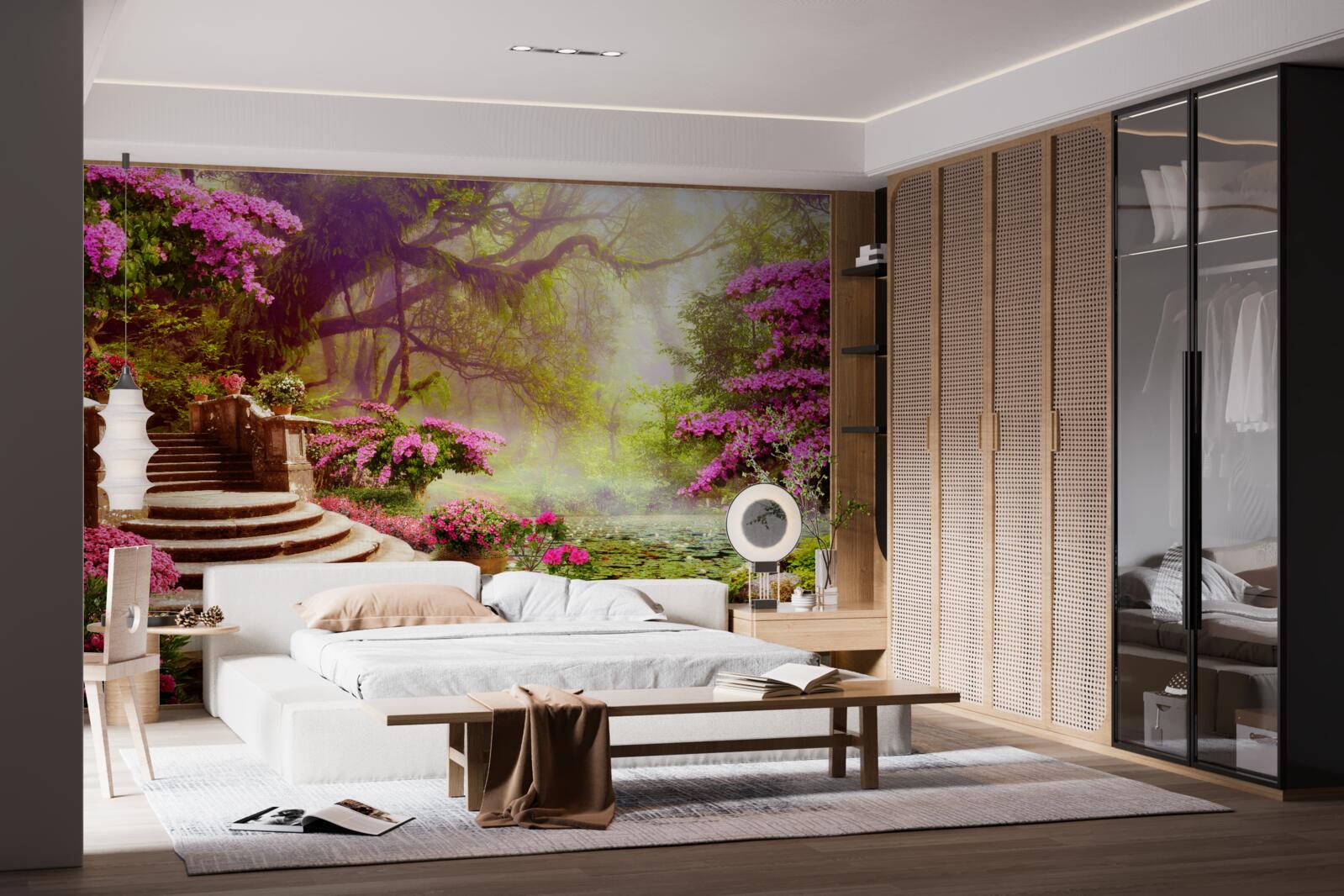 Fotobehang landschap met lawaai