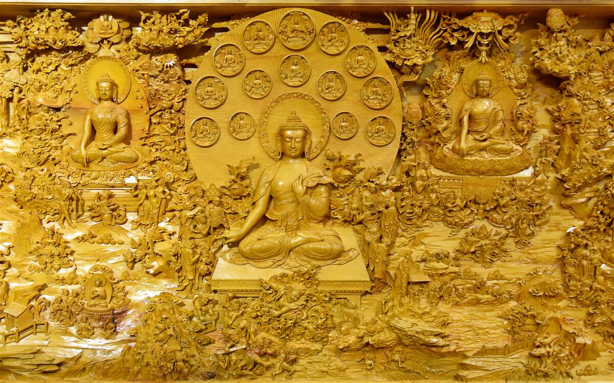 Fotobehang tibet bord met patronen