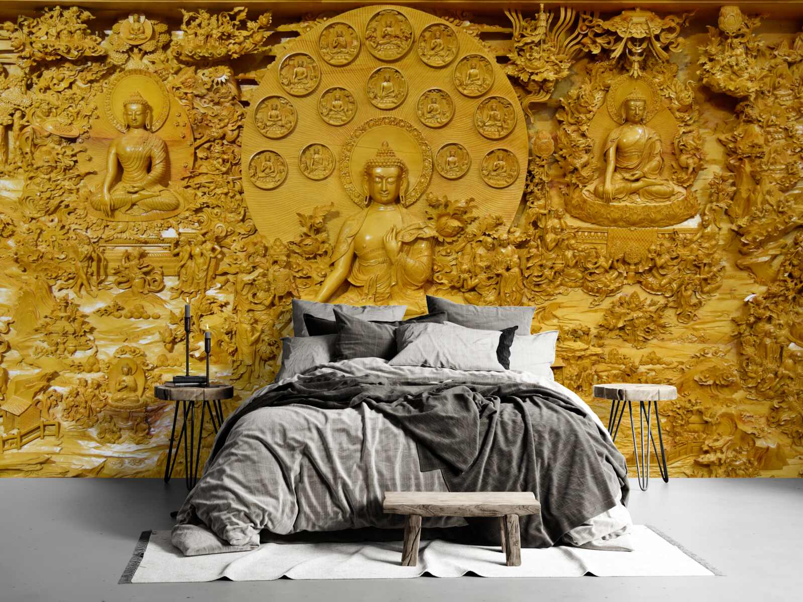 Fotobehang tibet bord met patronen