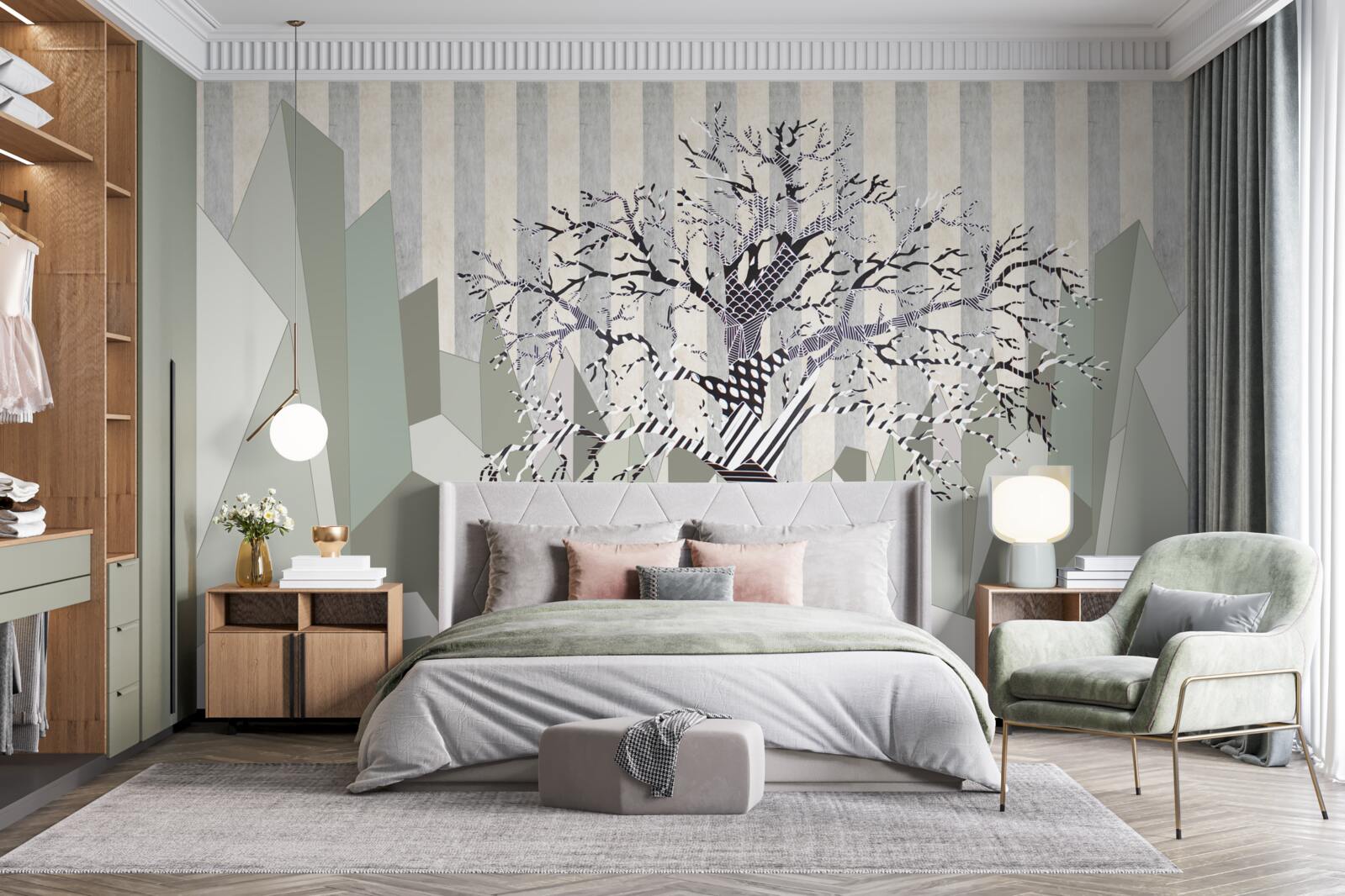 Fotobehang texturen en abstract hout