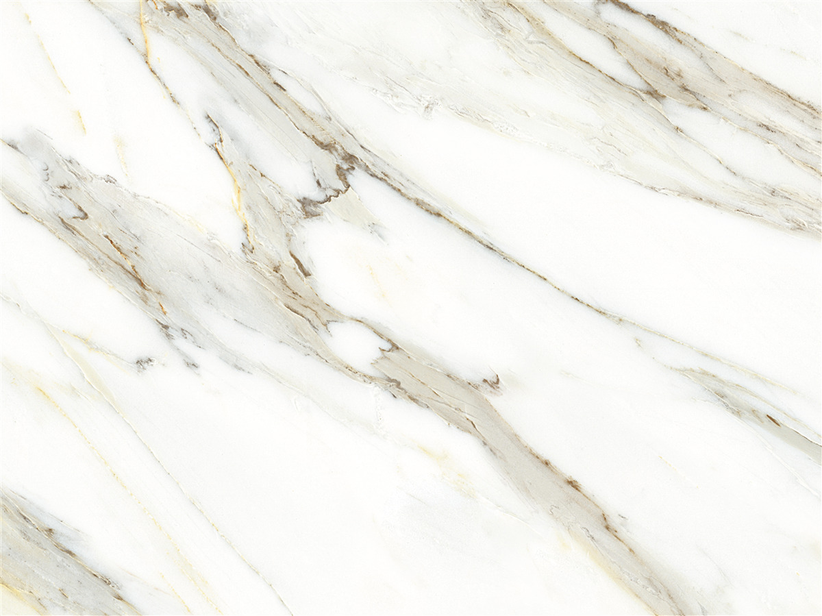 Fotobehang goud en zilver met marmer