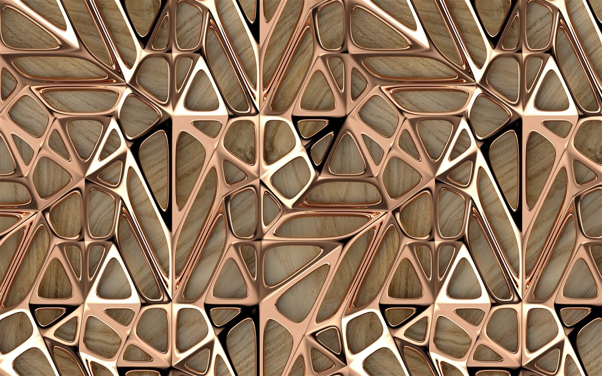 Fotobehang hout- en metaaltexturen