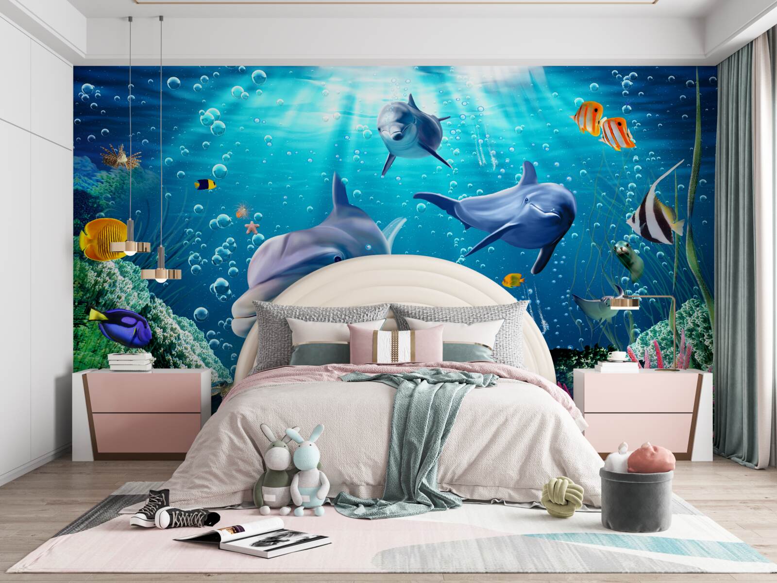 Fotobehang de onderwaterwereld met zijn bewoners