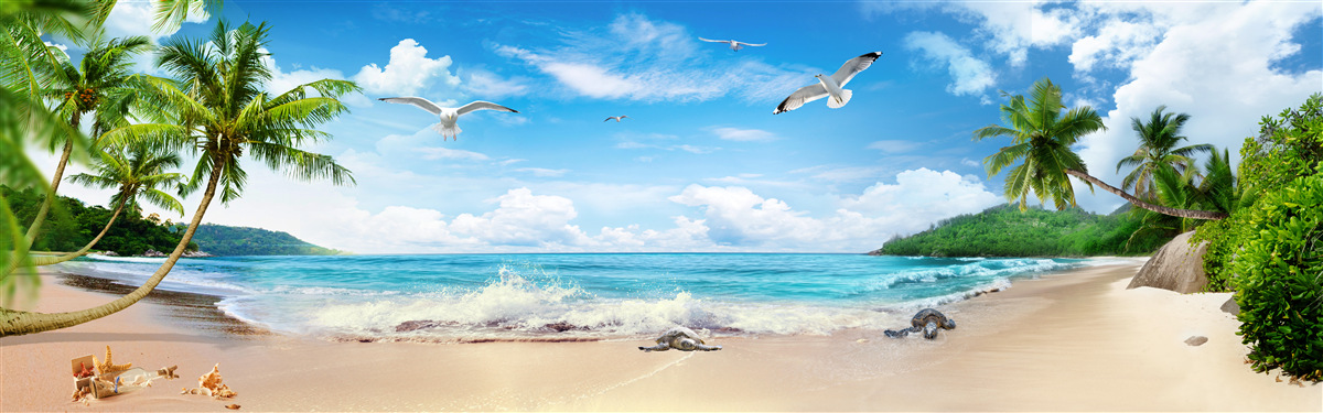 Fotobehang kustlandschap in de tropen