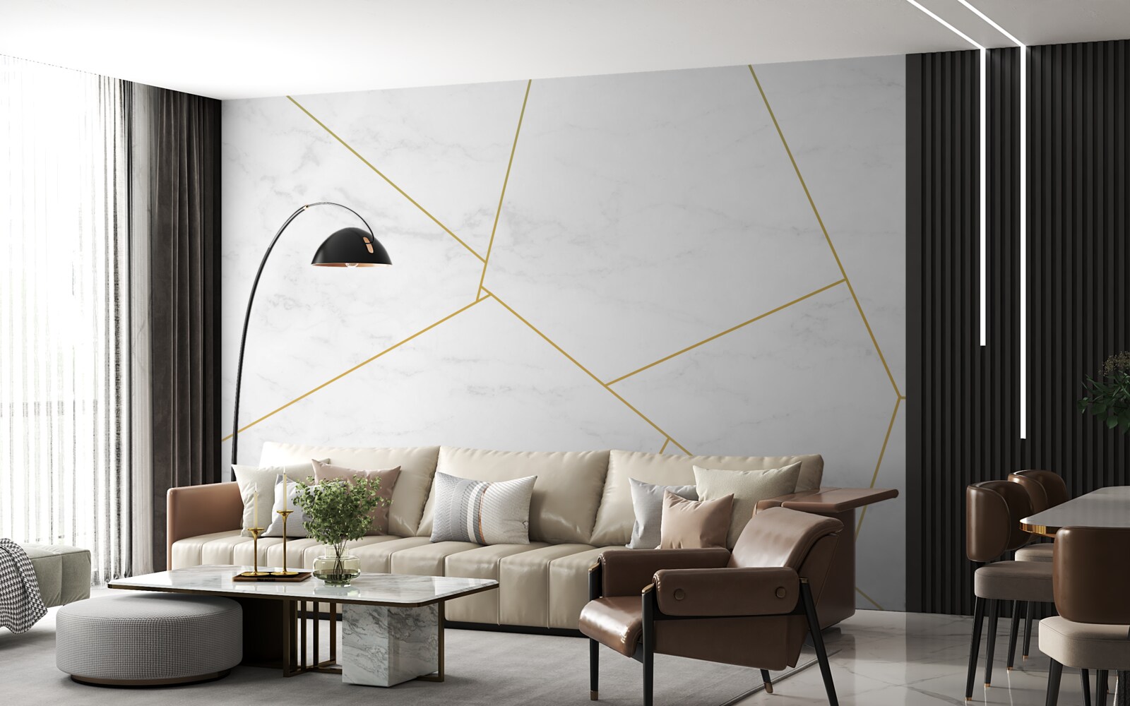 Fotobehang marmer van goddelijke proporties