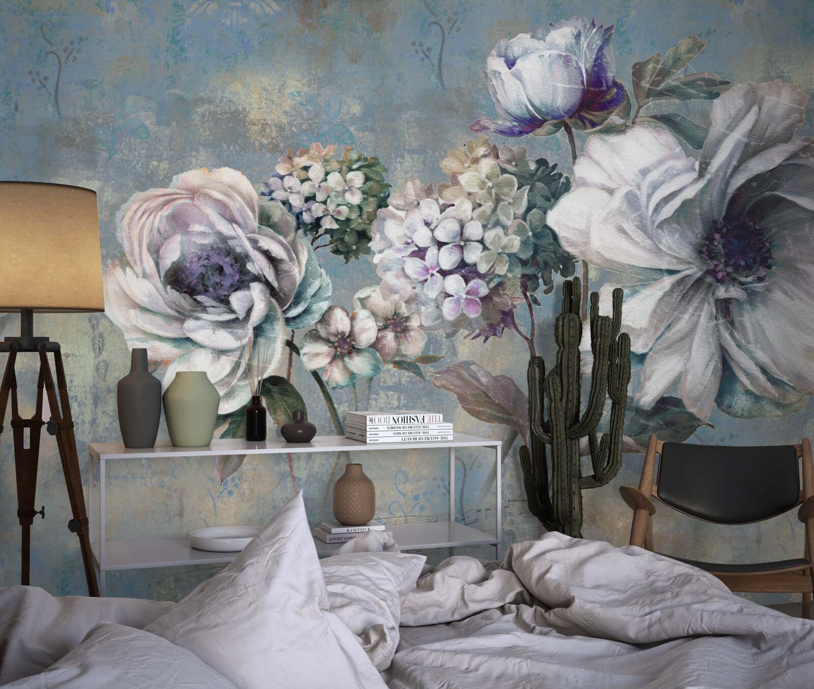 Fotobehang zomerbloemenboeket