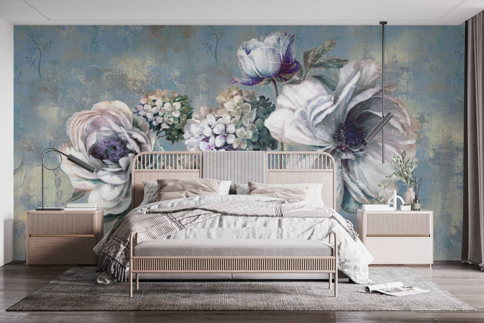 Fotobehang zomerbloemenboeket