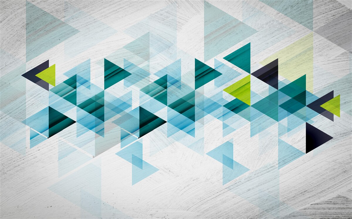 Fotobehang driehoekige abstractie