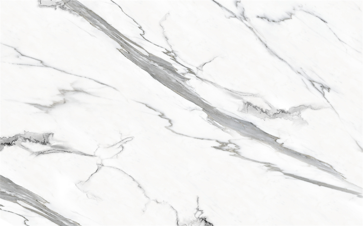 Fotobehang wit marmer met grijze patronen