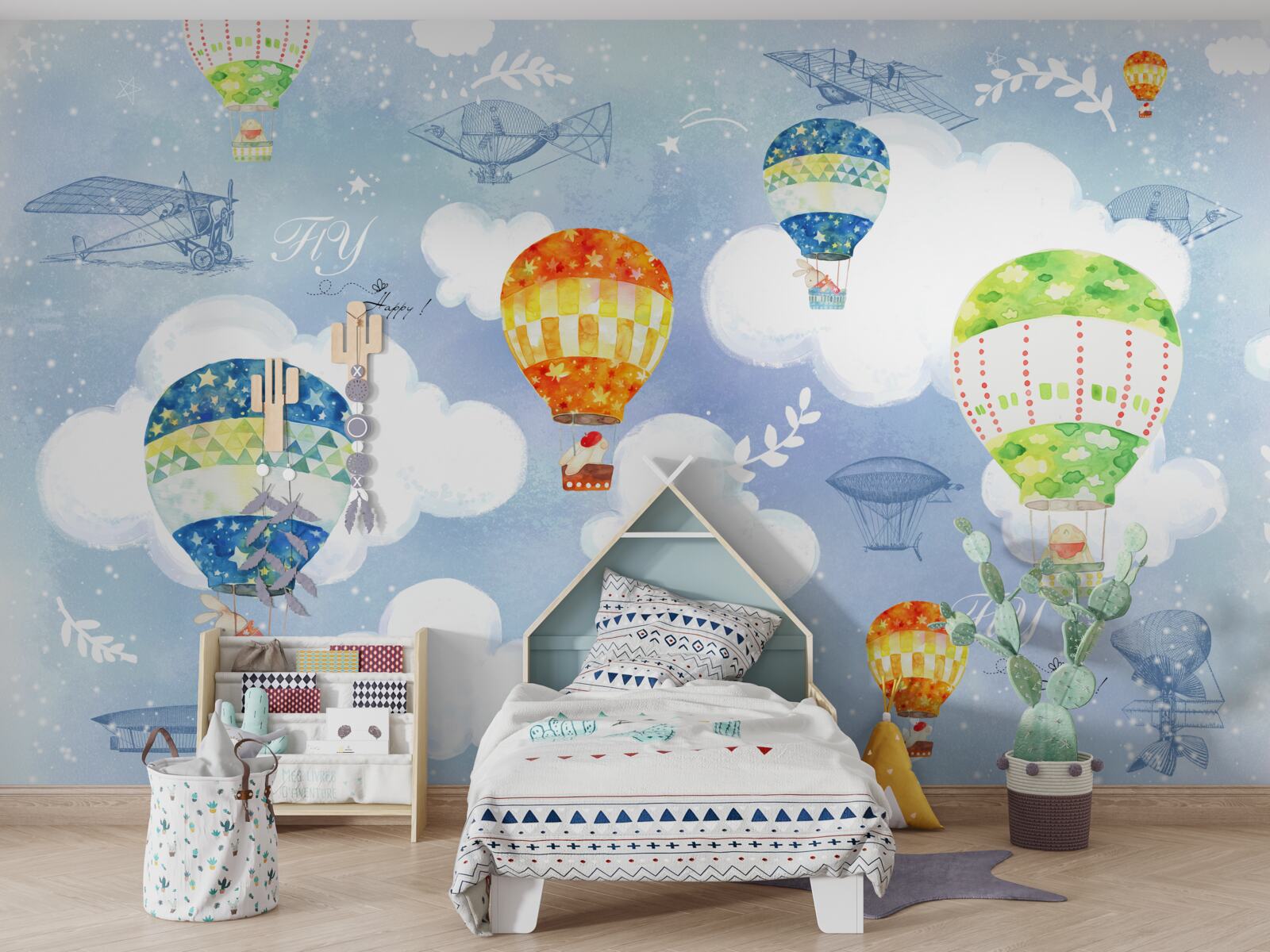 Fotobehang gekleurde ballonnen