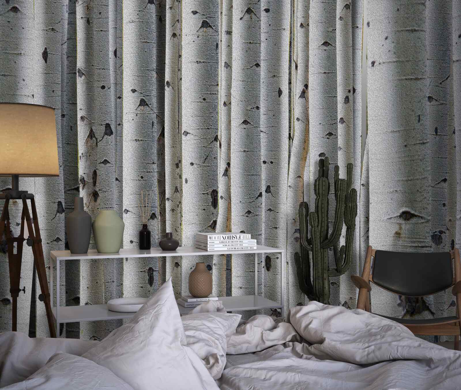 Fotobehang berkenbos