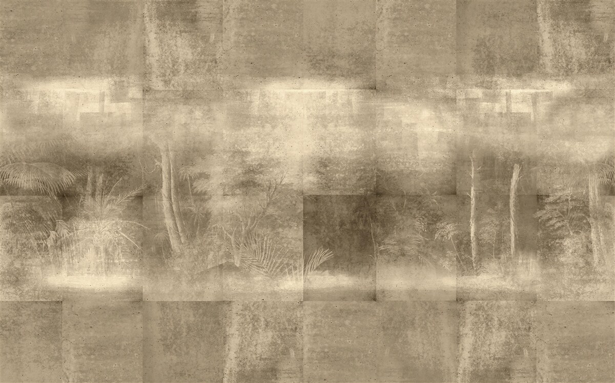 Fotobehang Sepia-getinte regen bij nacht