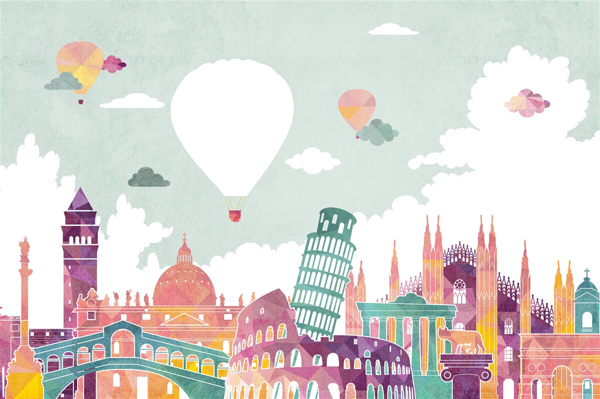 Fotobehang gebouwen in wereldarchitectuur