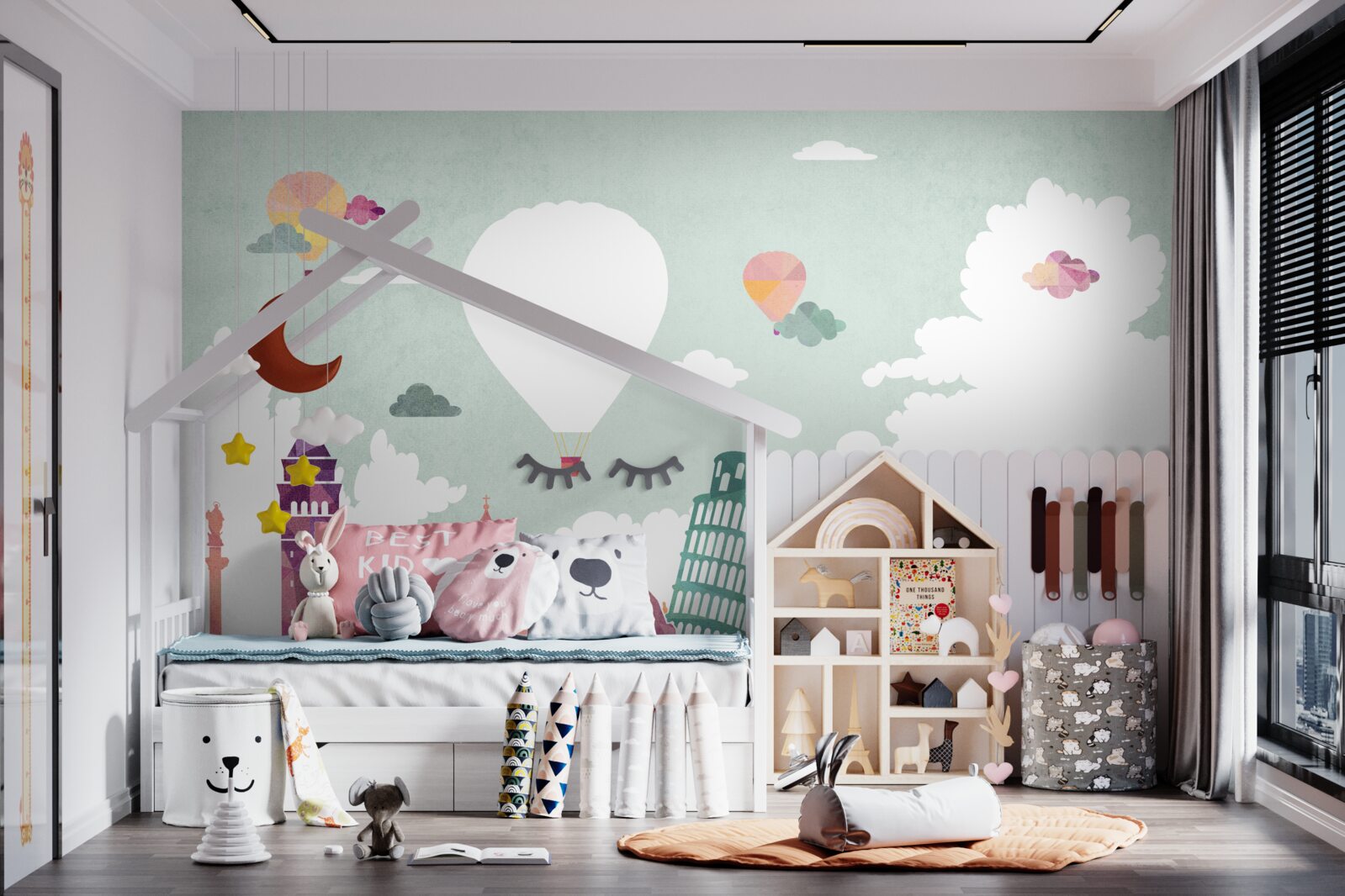 Fotobehang gebouwen in wereldarchitectuur