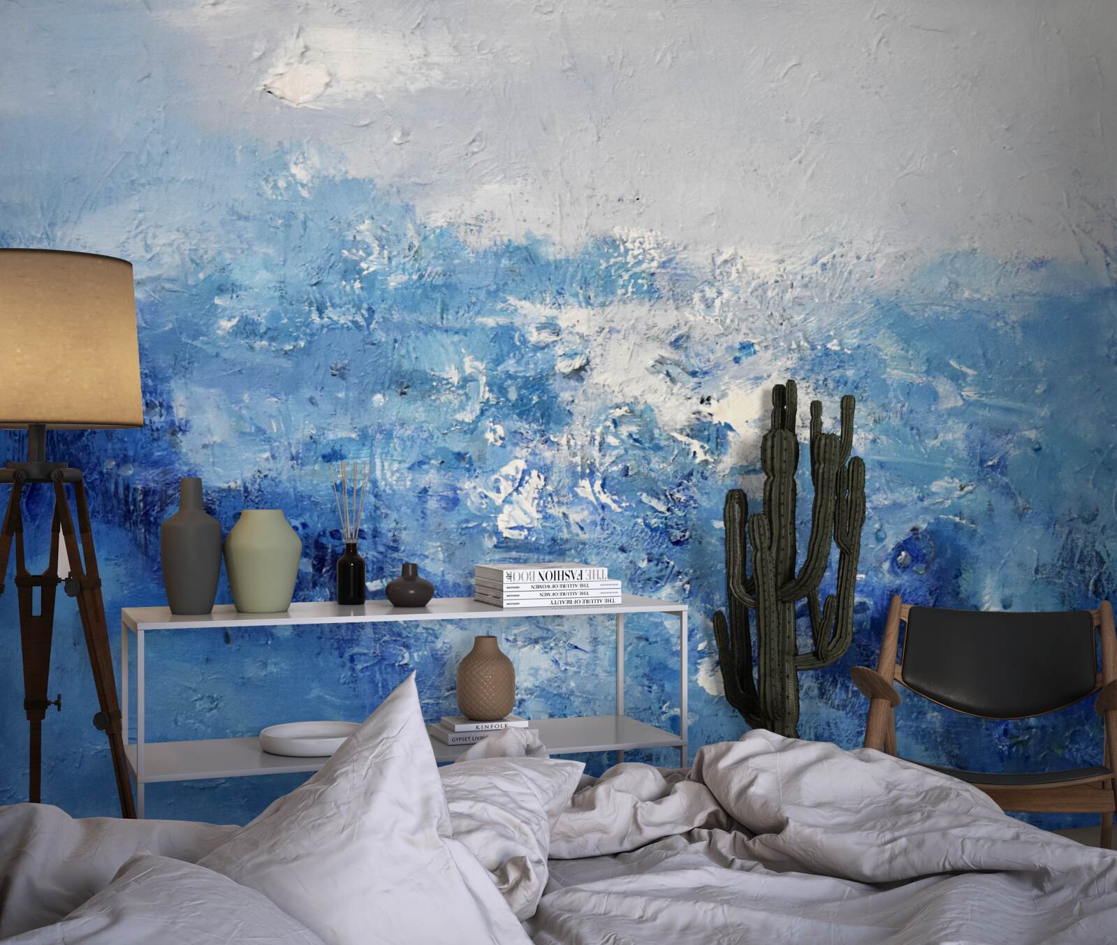 Fotobehang nachtelijke regen in het bos