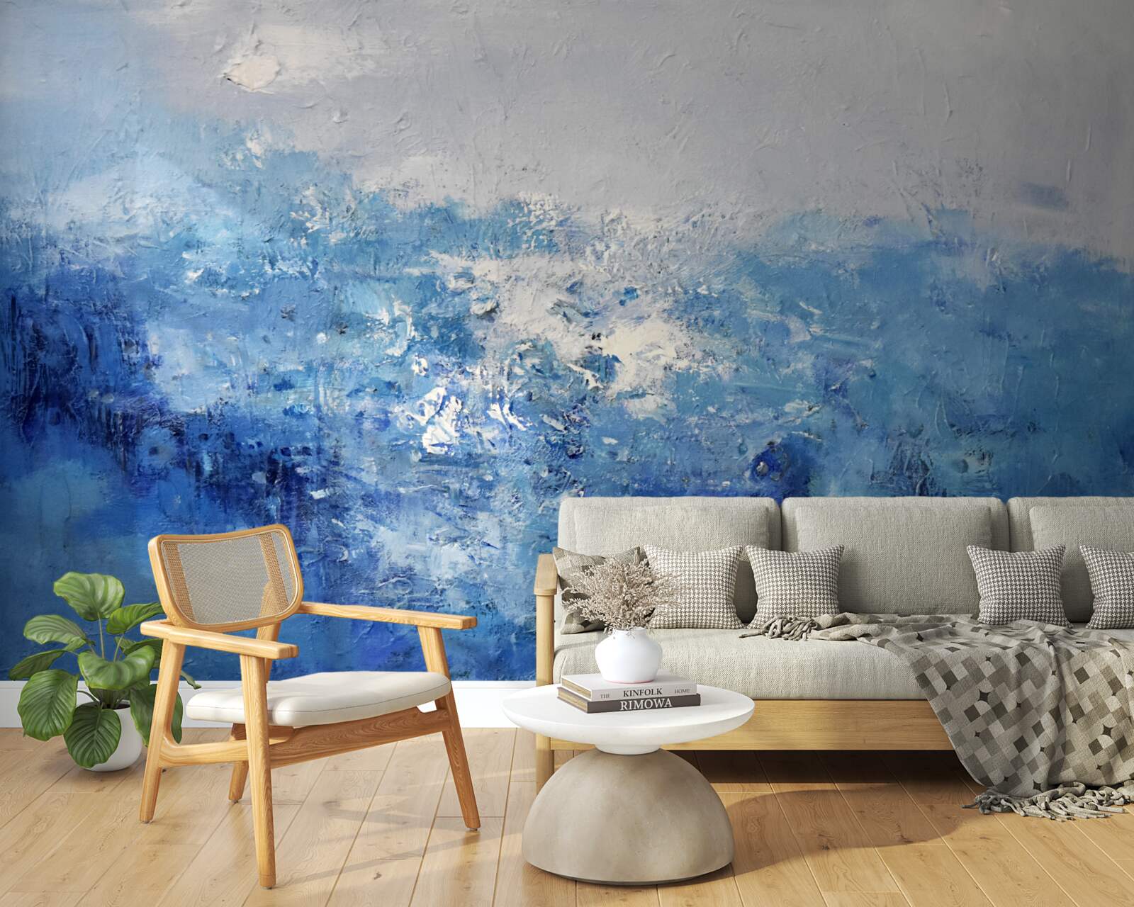 Fotobehang nachtelijke regen in het bos