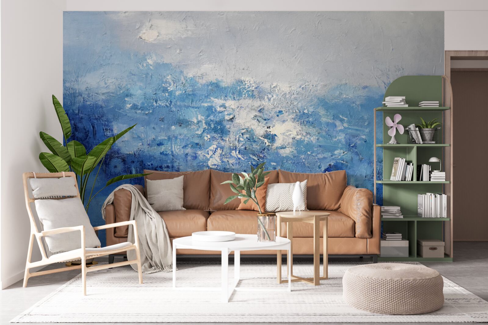 Fotobehang nachtelijke regen in het bos