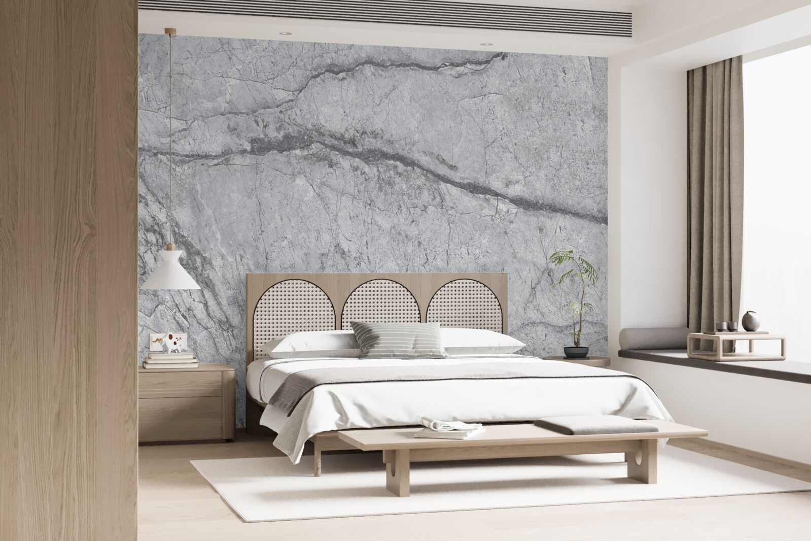 Fotobehang grijs marmer