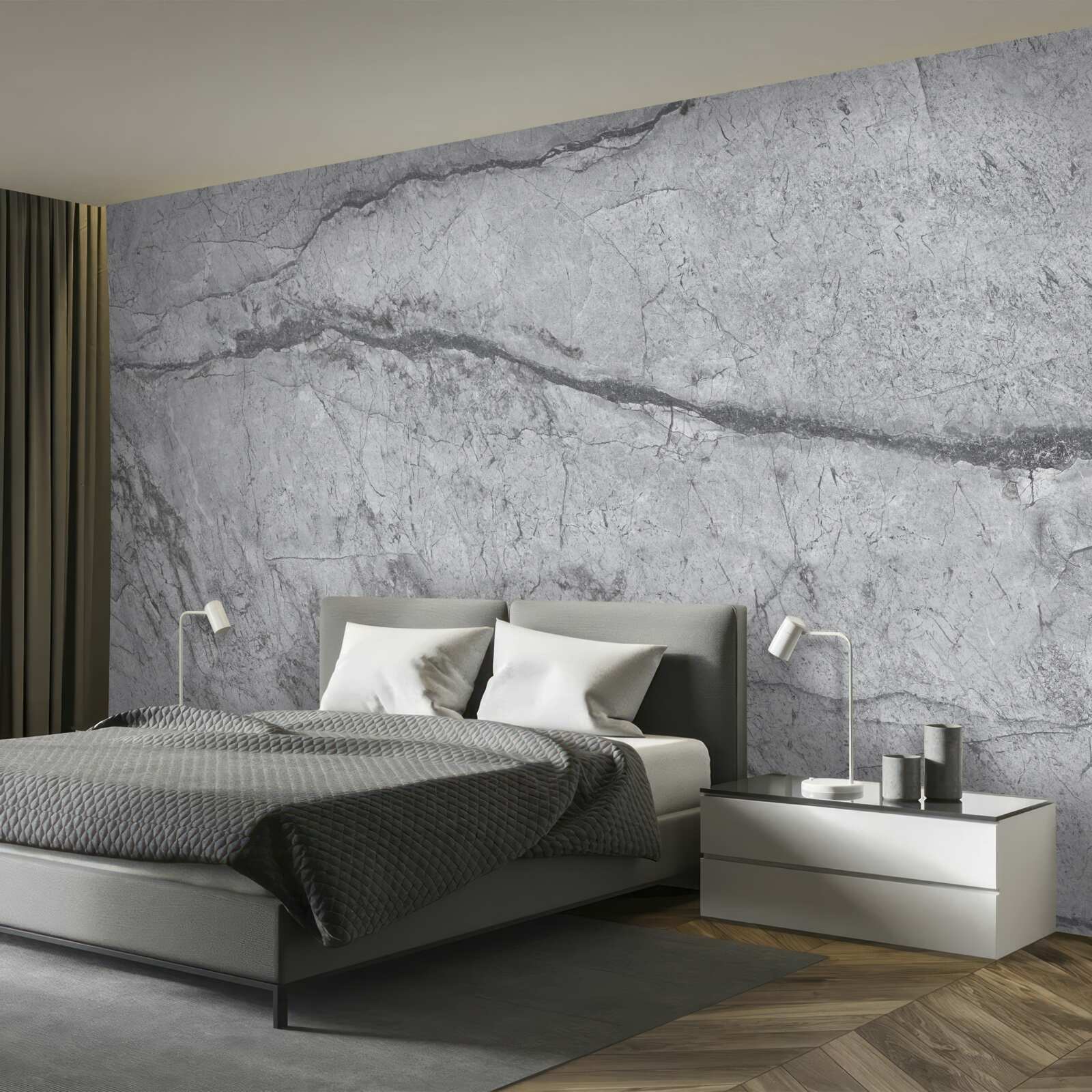 Fotobehang grijs marmer
