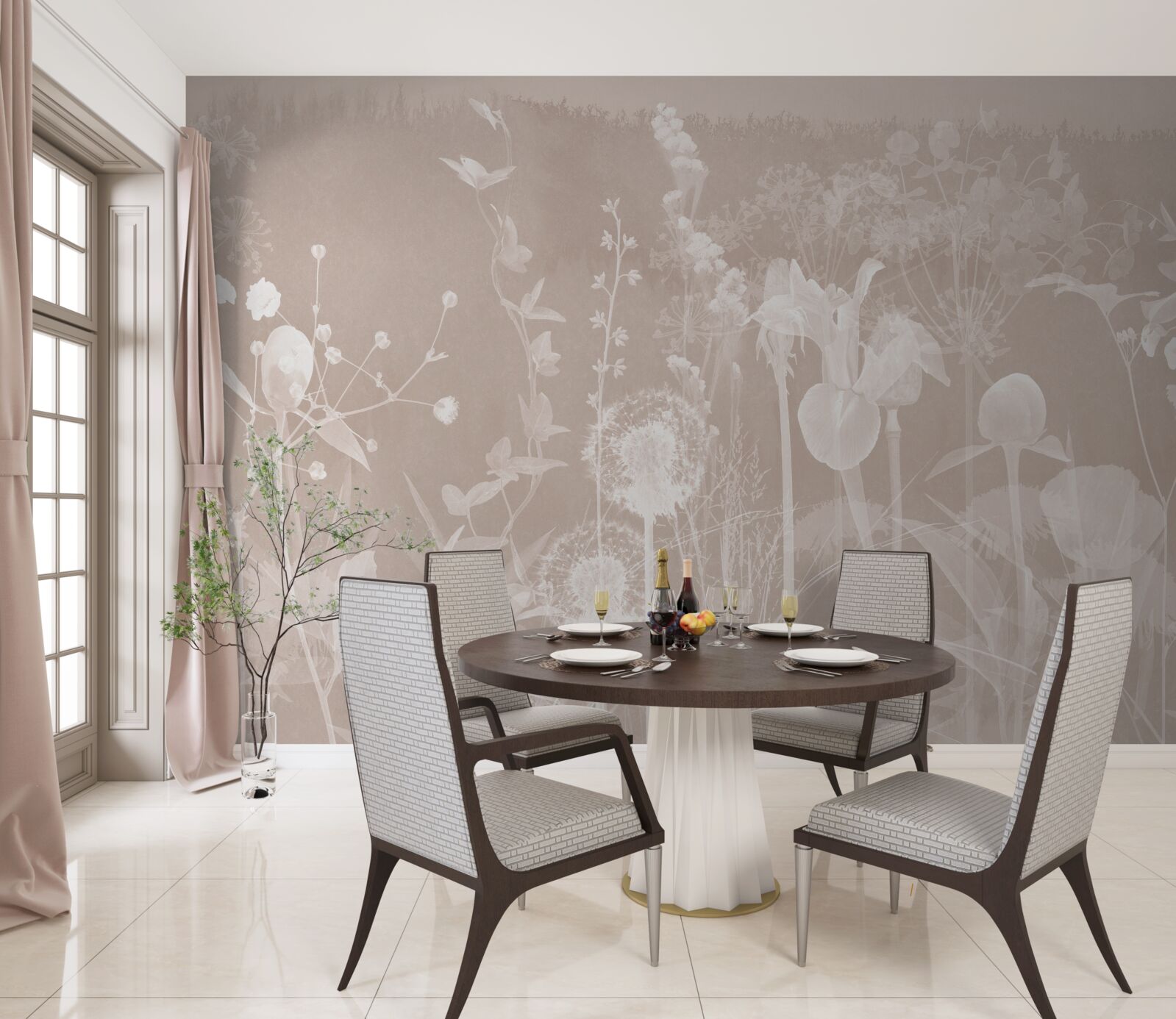 Fotobehang paardenbloem