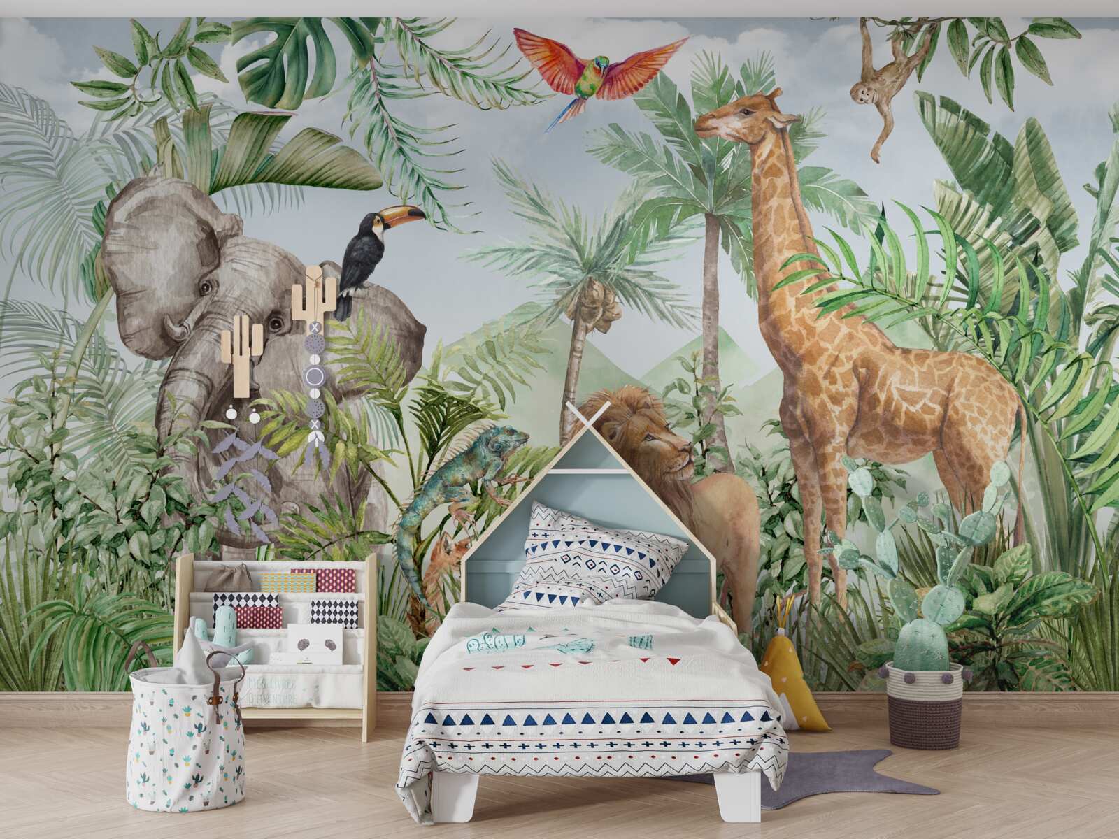 Fotobehang schattige exotische dieren