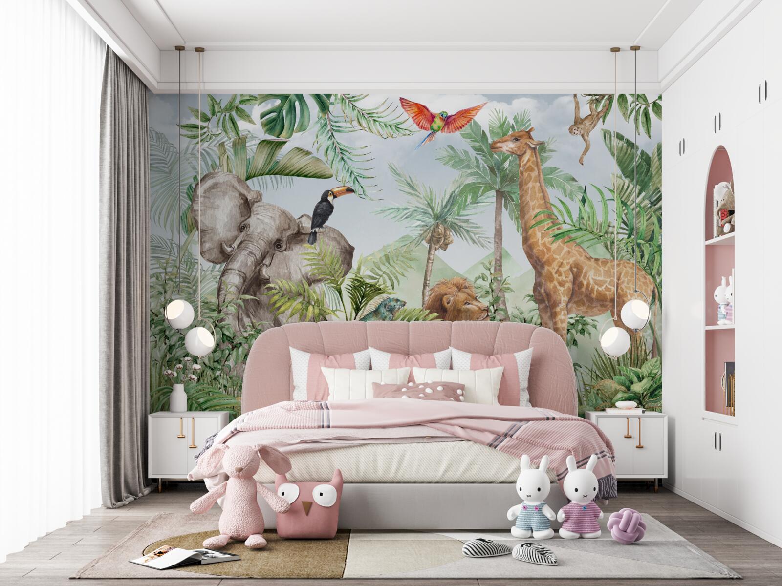 Fotobehang schattige exotische dieren