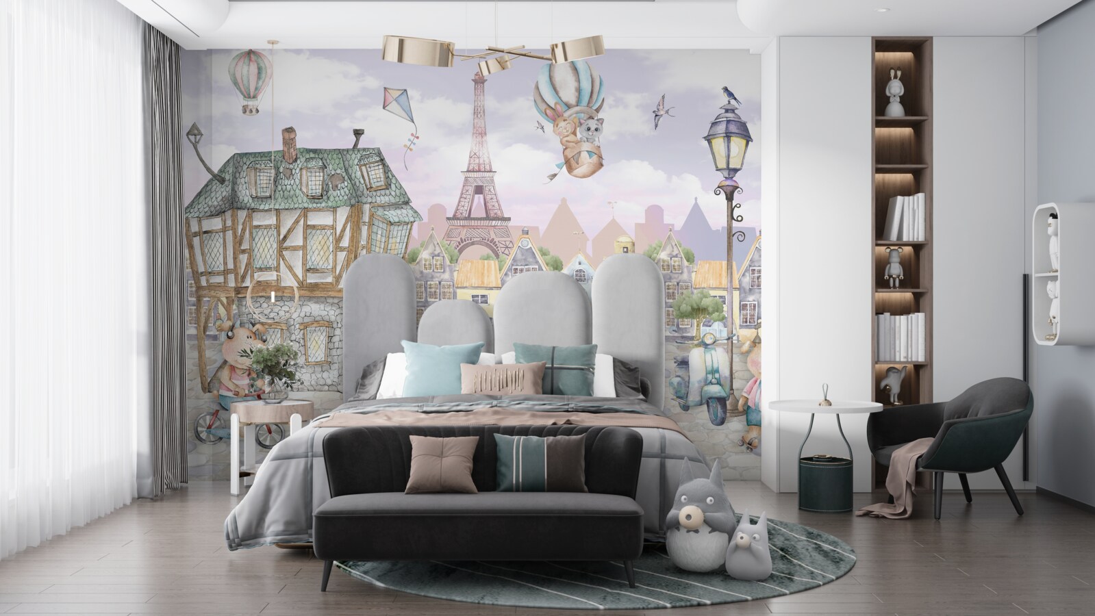 Fotobehang dierenstad