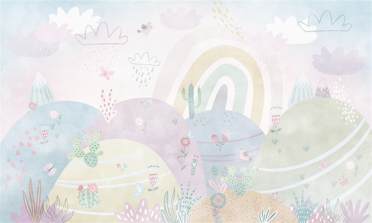 Fotobehang berglandschappen